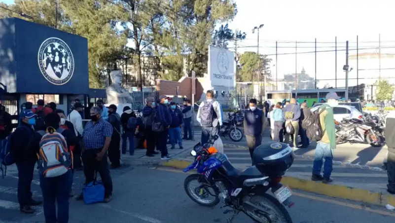 El campus central de la Usac fue tomado por un grupo de estudiantes en desacuerdo con la elección de rector, el 19 de mayo de 2022. (Foto Prensa Libre: Hemeroteca PL)