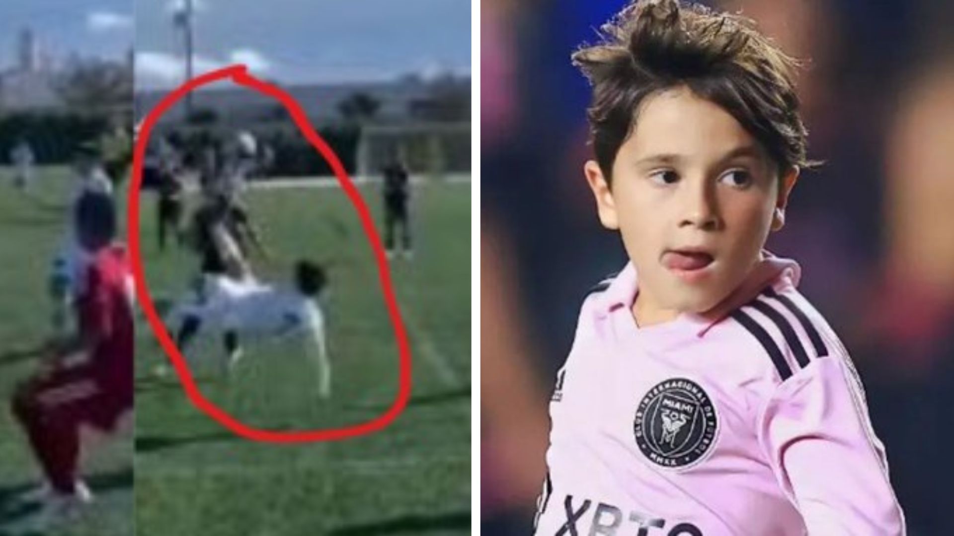 El hijo de Lionel Messi, Mateo, llegó a nueve goles con el Inter Miami juvenil y se coronó campeón de la Copa Libertad. (Foto Prensa Libre; RRSS)