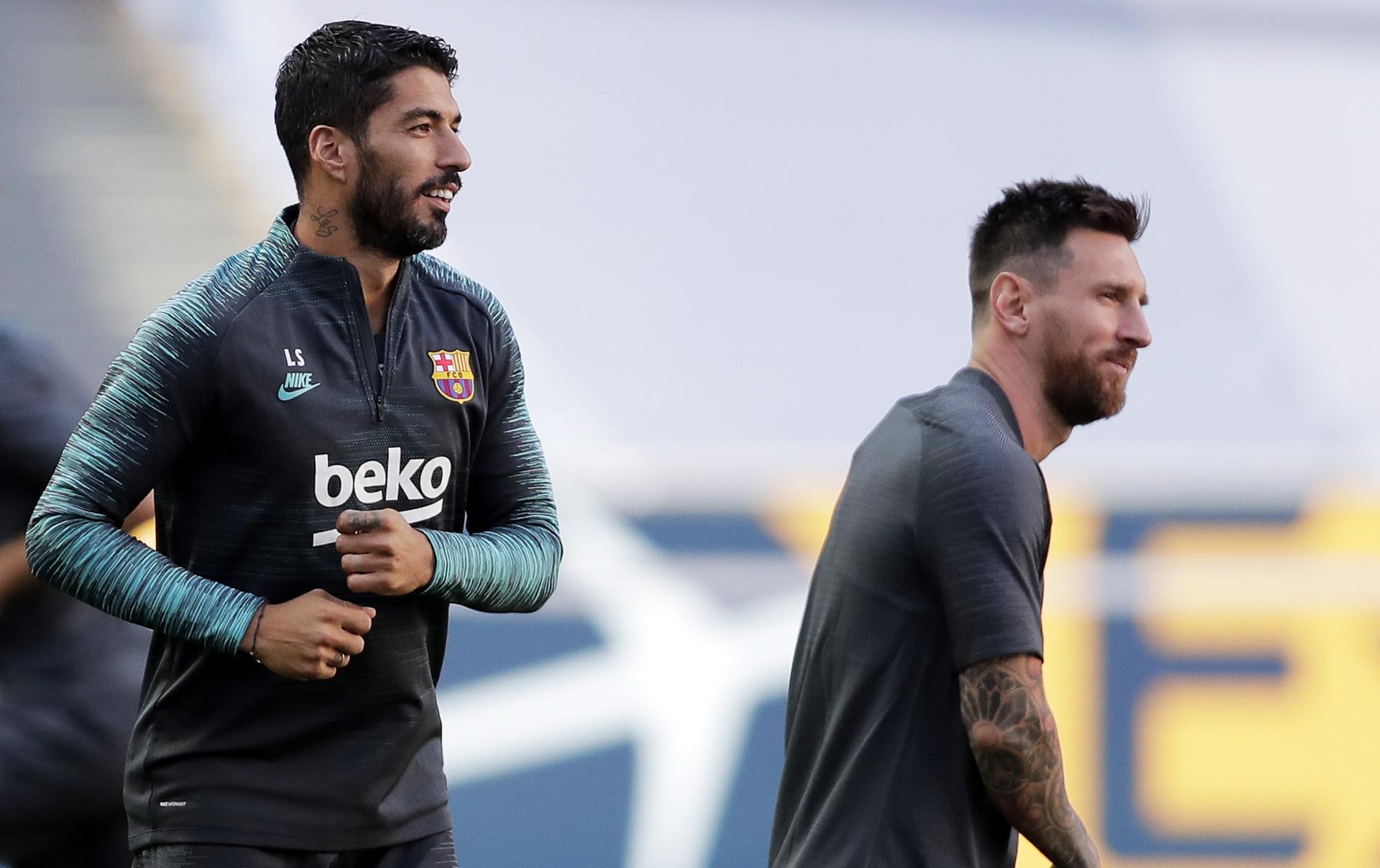 Luis Suárez y Messi