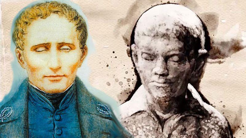 Louis Braille perdió la vista completamente cuando tenía 5 años y a los 15 años ya había ideado un sistema táctil para leer y escribir.