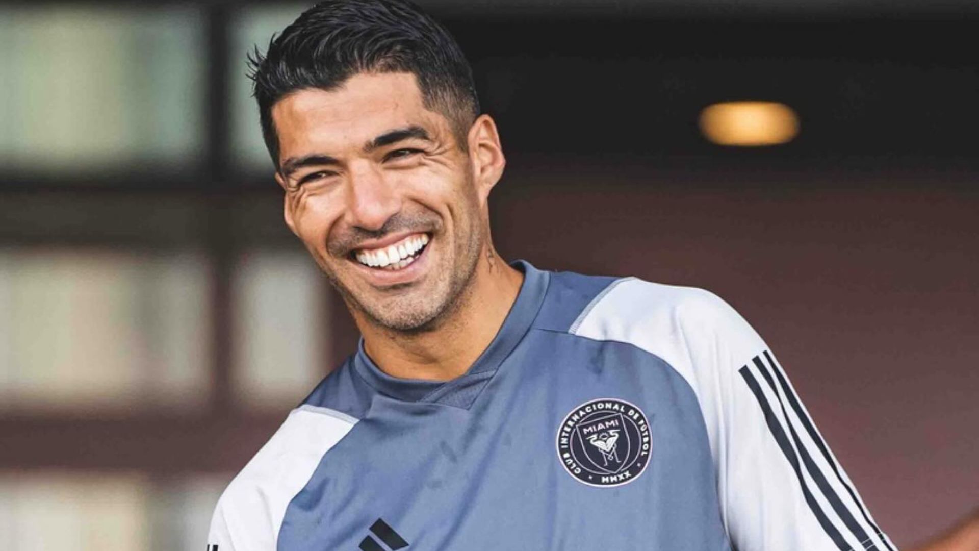 El nuevo jugador del Inter Miami, Luis Suárez, durante su primera práctica con el club. (Foto Prensa Libre: @intermiamicf)