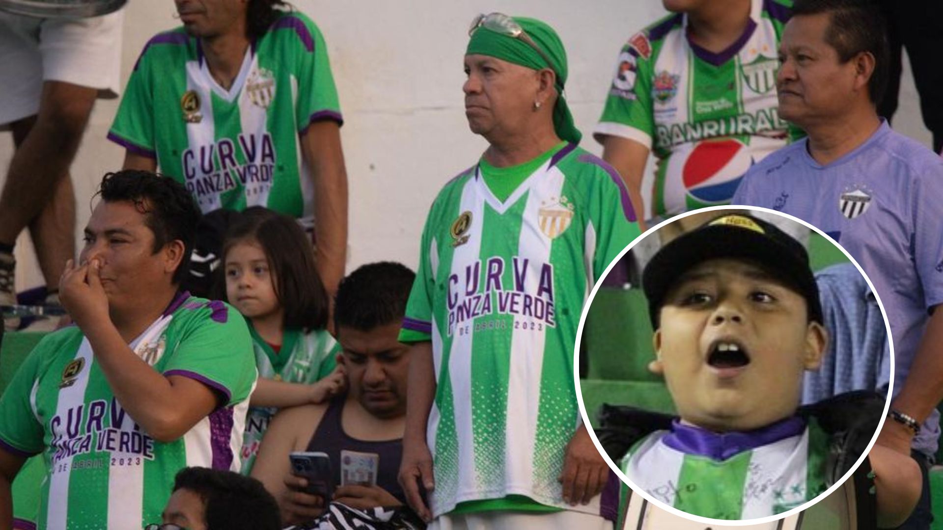 Los aficionados de Antigua GFC durante uno de los partidos del pasado torneo Apertura 2023. (Foto Prensa Libre: @soyantiguagfc)