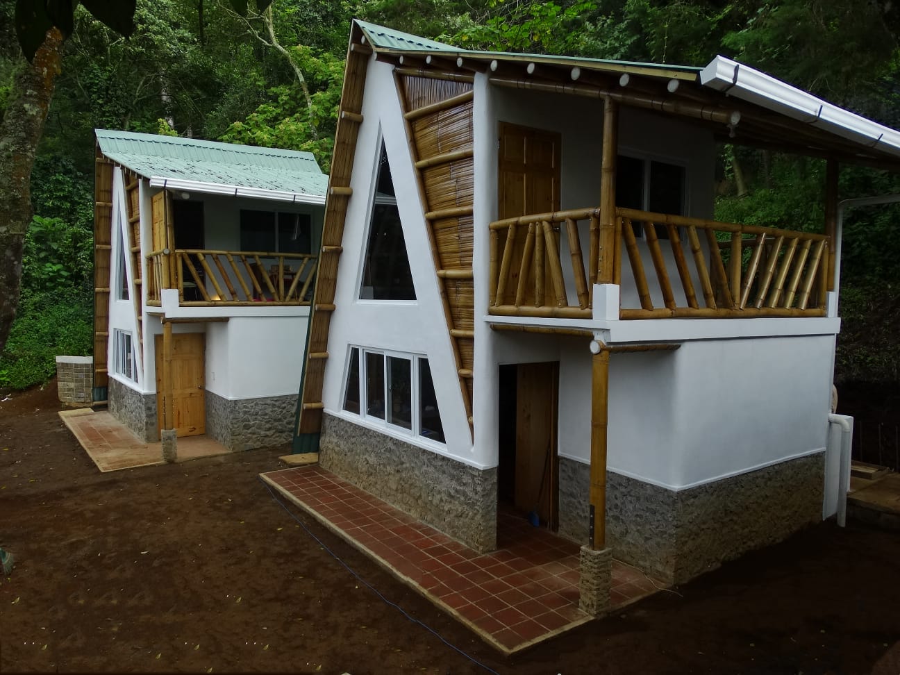 bambú construcción con bambú
