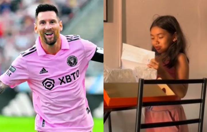 Niña se emociona al saber que irá a ver a Lionel Messi