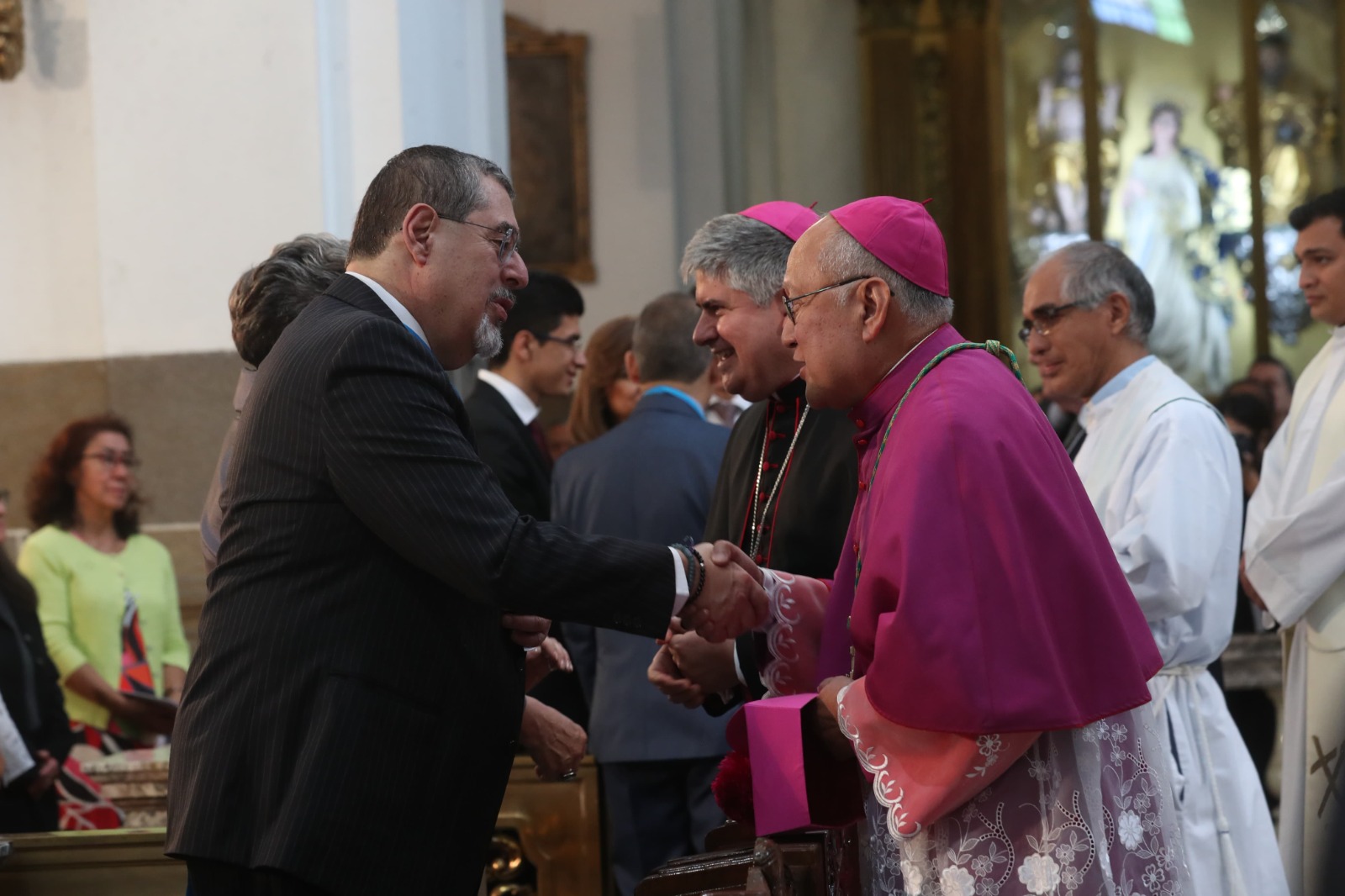 Presidente Bernardo Arevalo misa Te Deum en Toma de Posesión