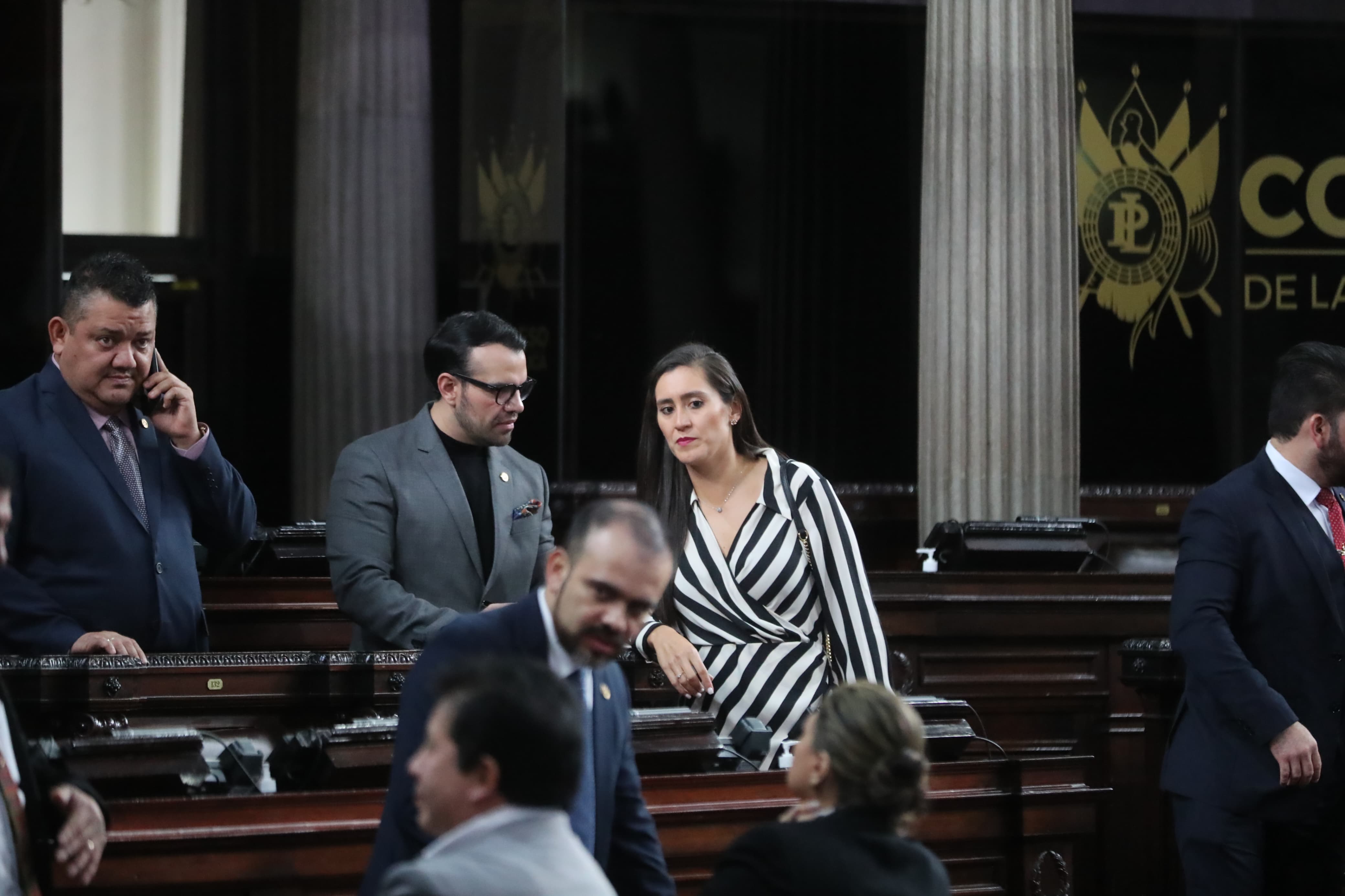 Pleno del Congreso de la República en el que se dieron a conocer las presidencias de las comisiones parlamentarias. (Foto Prensa Libre: Óscar Vásquez Mijangos)