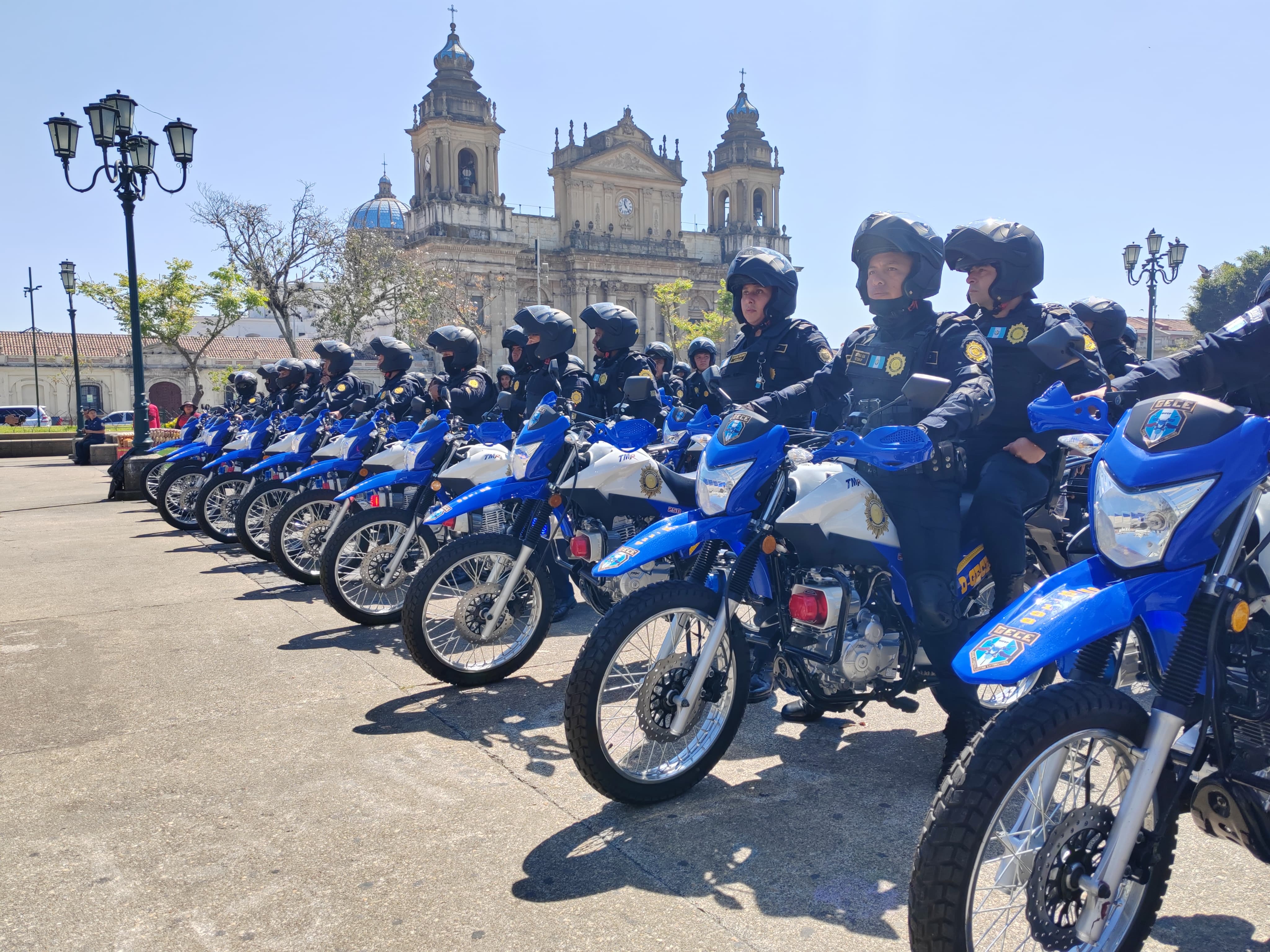 El nuevo Grupo Especial Contra Extorsiones (GECE) de la PNC fue presentado este 8 de febrero. (Foto Prensa Libre: Michelle Velásquez)