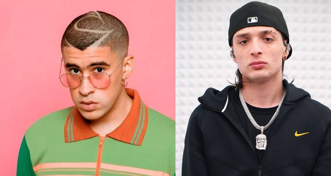 El supuesto gesto descortés entre Bad Bunny y Peso Pluma durante un partido de la NBA