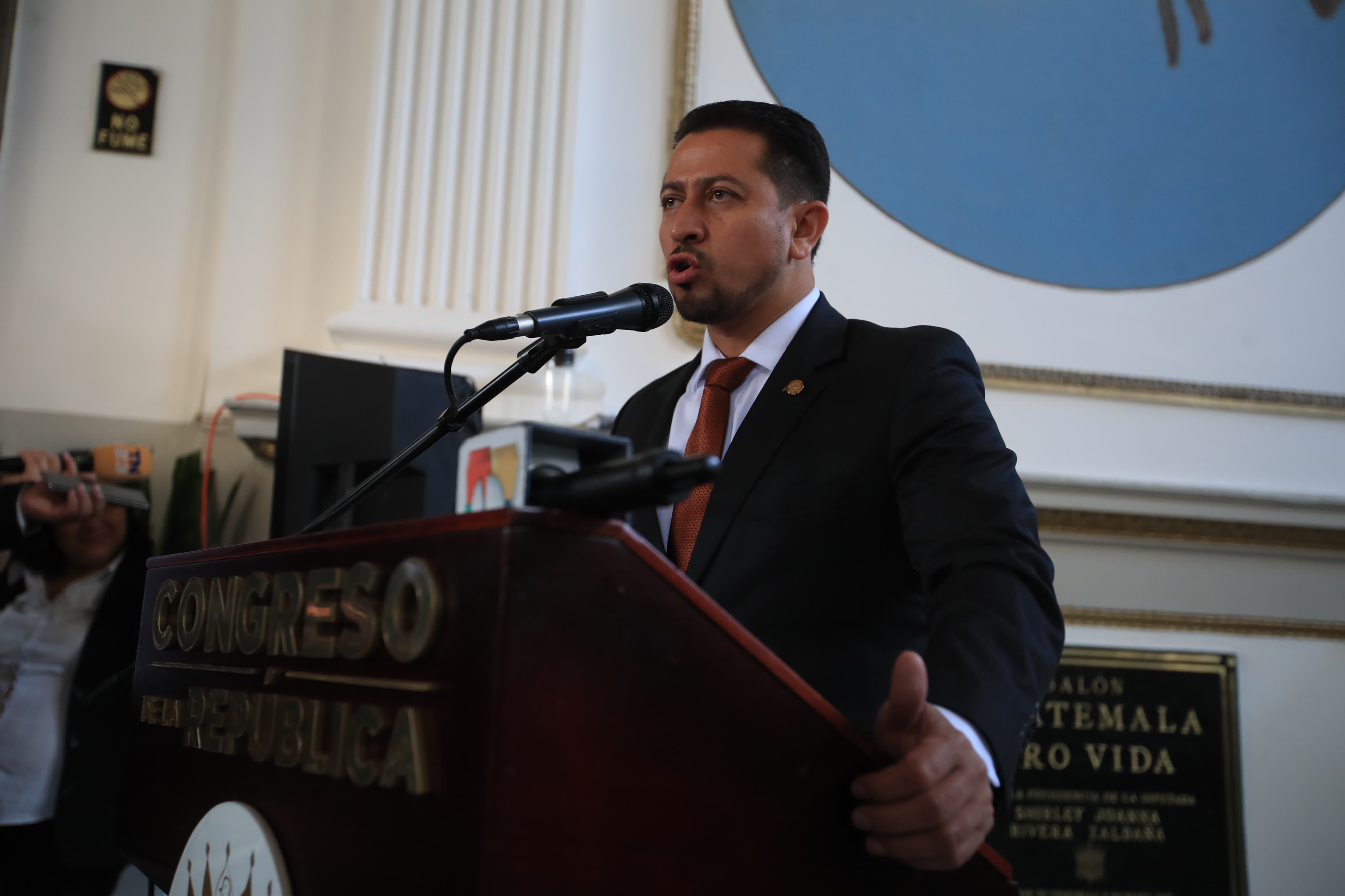 El presidente del Congreso reconoce que todavía no tienen acuerdos para la elección de los dos magistrados del TSE, pero asegura que todavía tienen tiempo. Fotografía: Prensa Libre. 