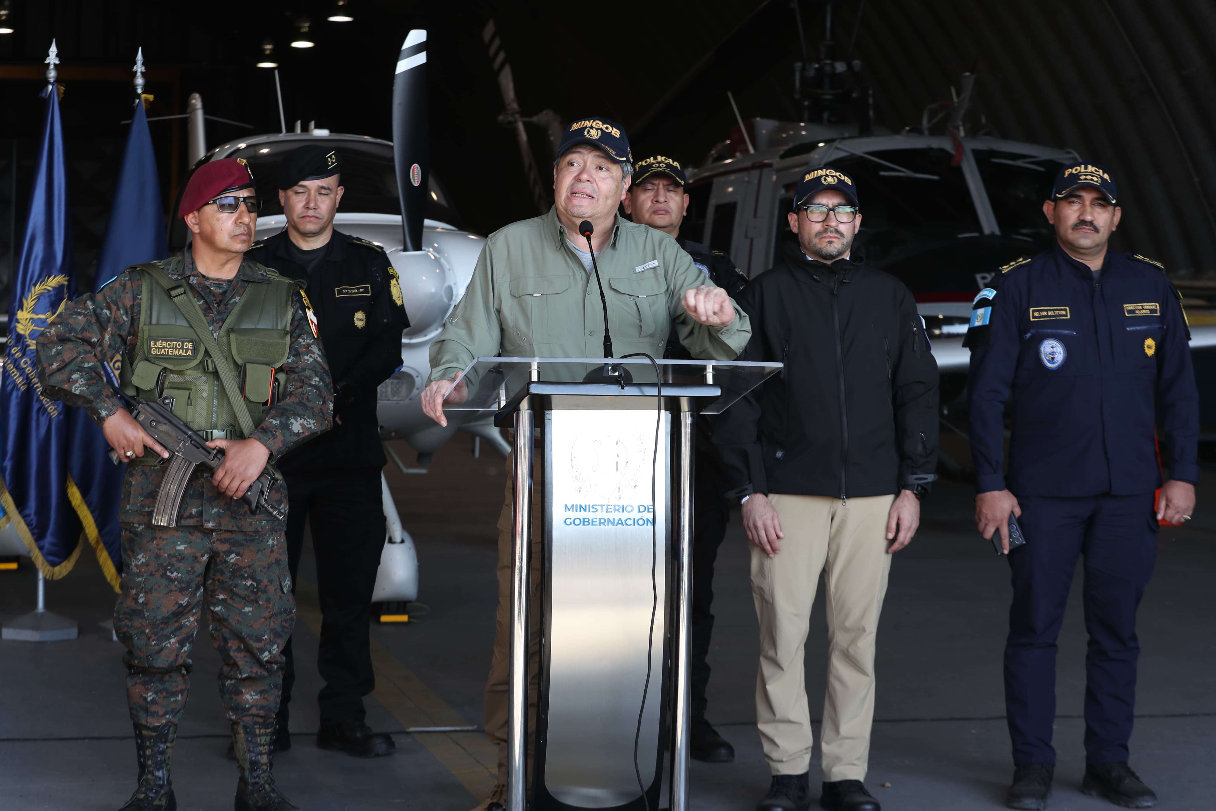 Autoridades de Gobernación anunciaron la restructura del Quinto Viceministerio, el cual ahora se enfocará en la seguridad fronteriza. (Foto Prensa Libre: María Renée Barrientos)