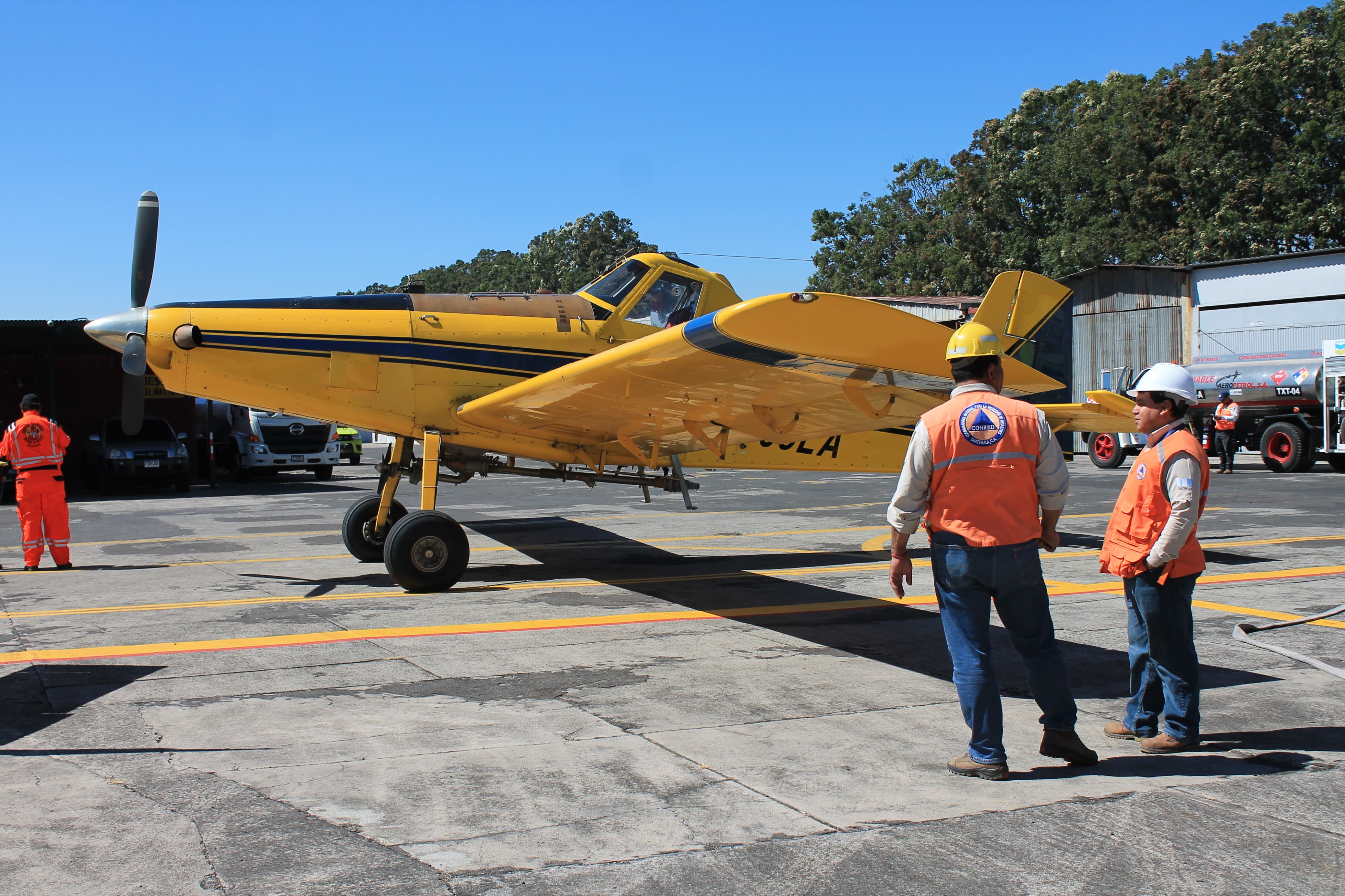 incendio volcan agua aeroclub guatemala aviones air tractor (10)