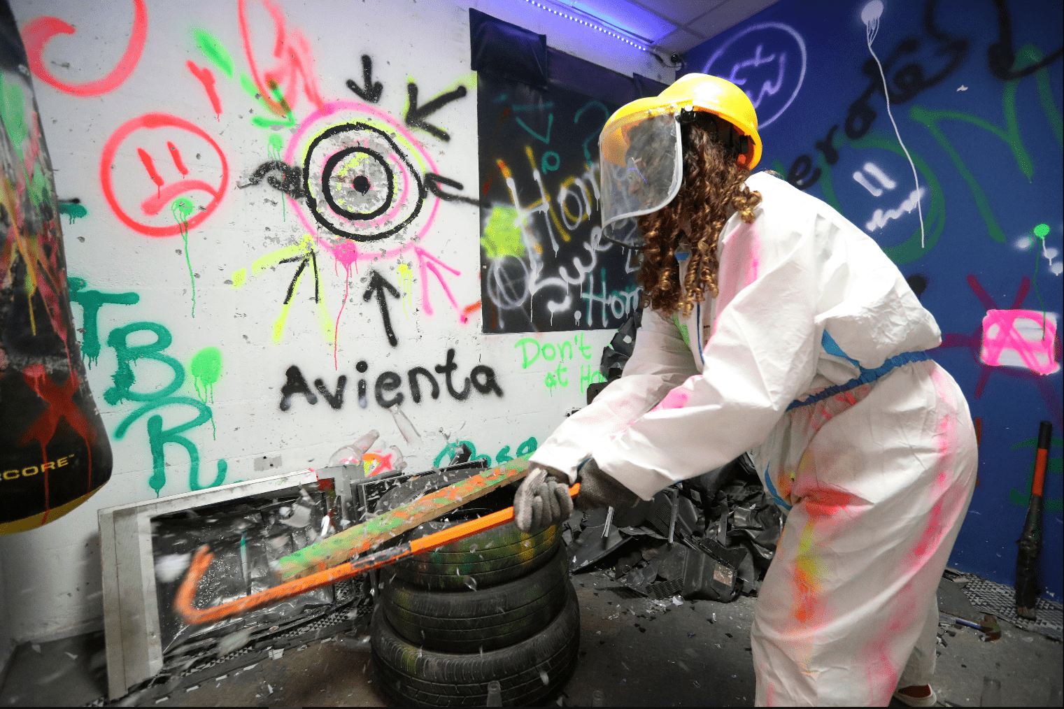 Inside the Breaking Rooms ofrece la experiencia de cuartos de ira. (Foto Prensa Libre: María René Gaytán)