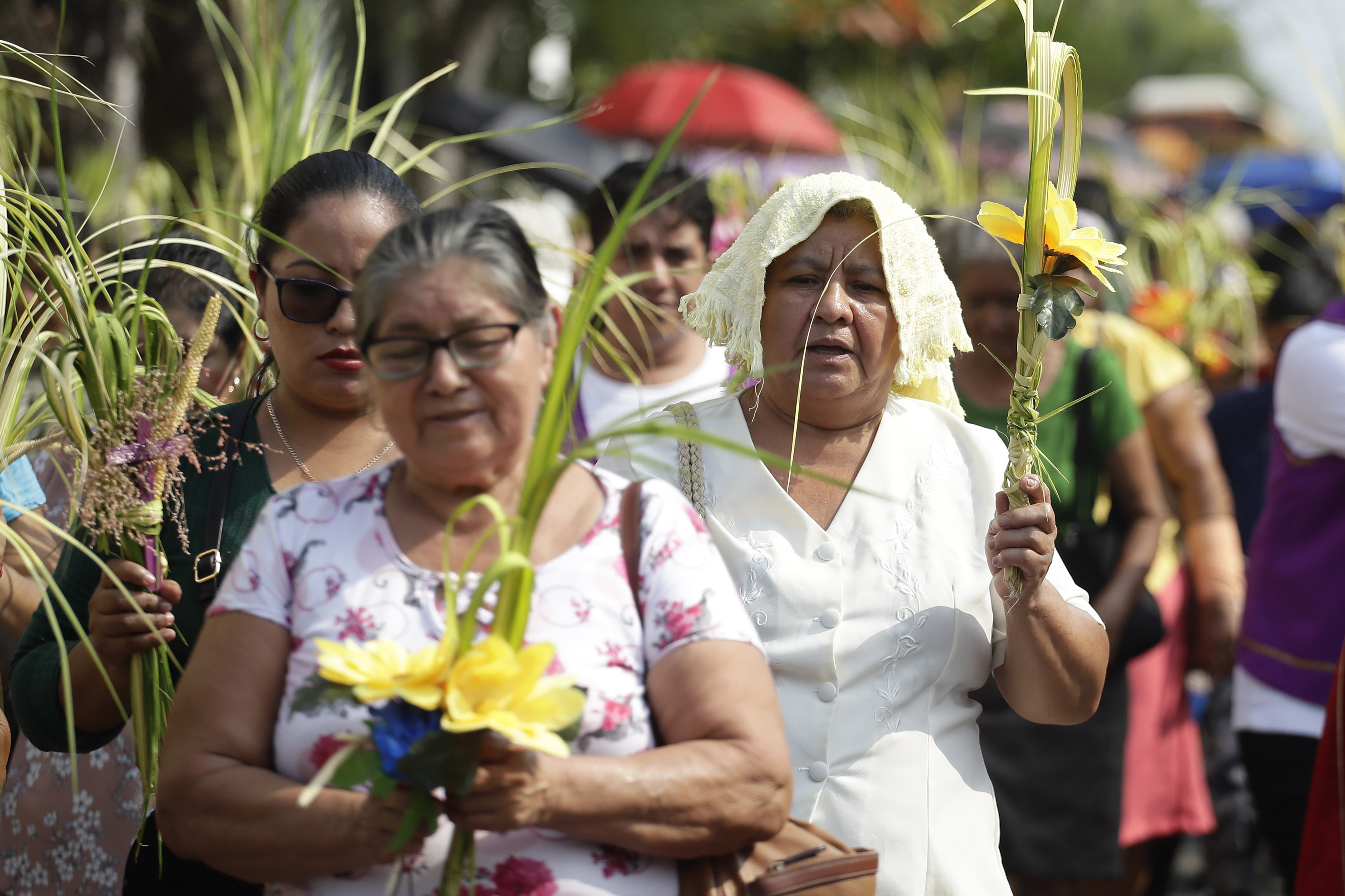 El Domingo de Ramos marca el comienzo de la Semana Santa para los creyentes católicos. (Foto Prensa Libre: EFE/ Rodrigo Sura)