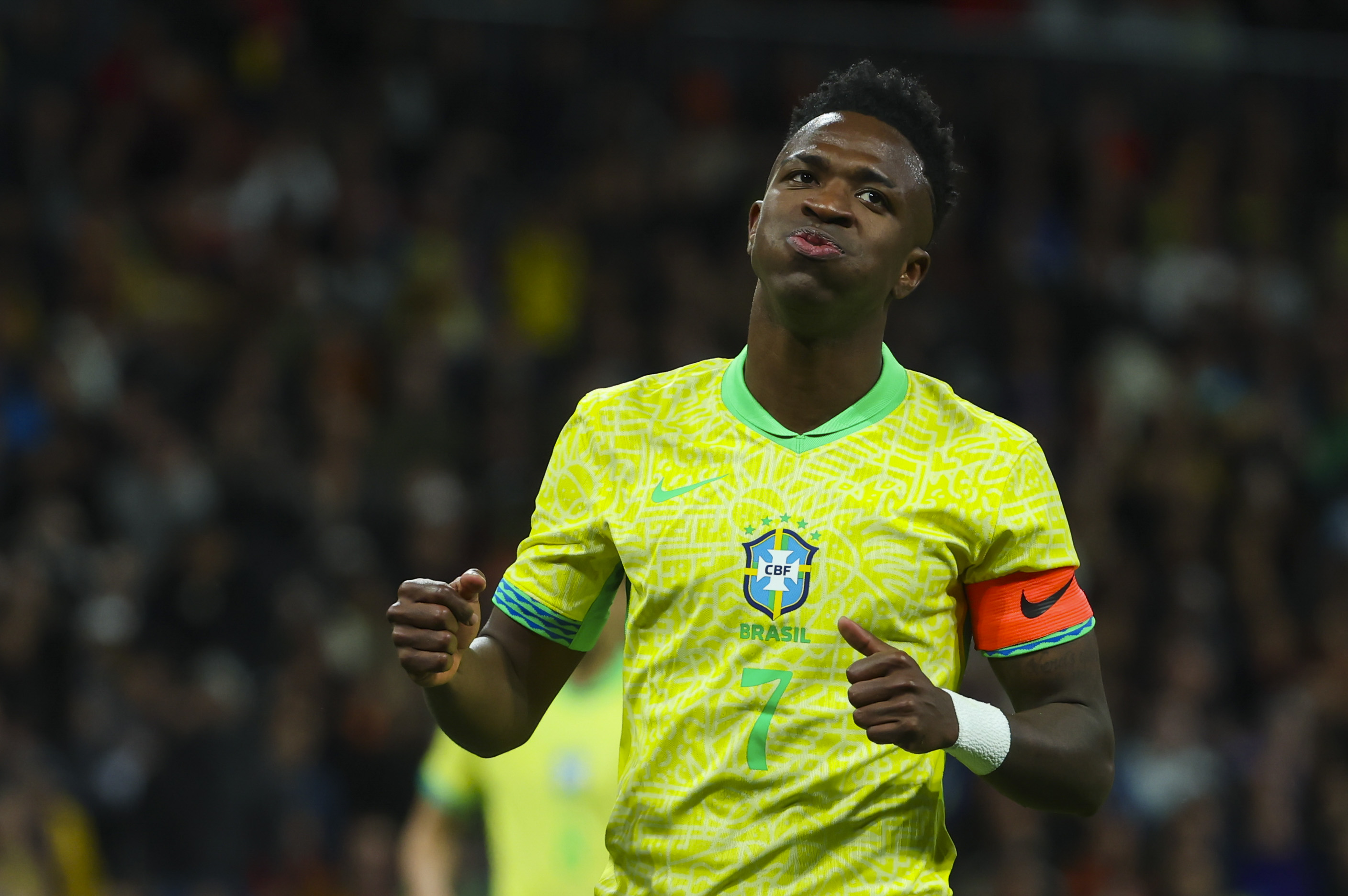 Vinicius Jr llega como la máxima figura de Brasil.