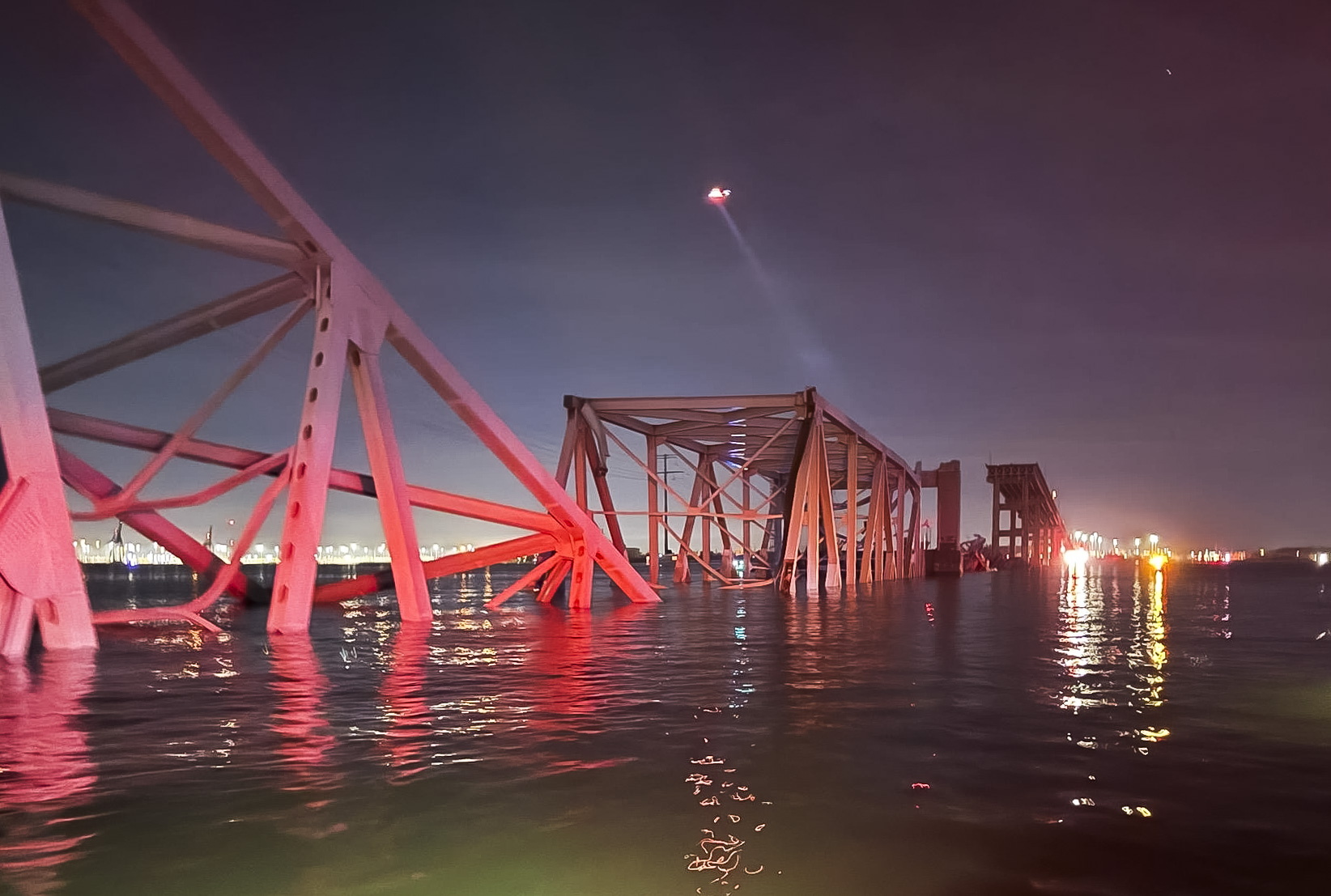 Baltimore bridge collapses after being hit by cargo ship