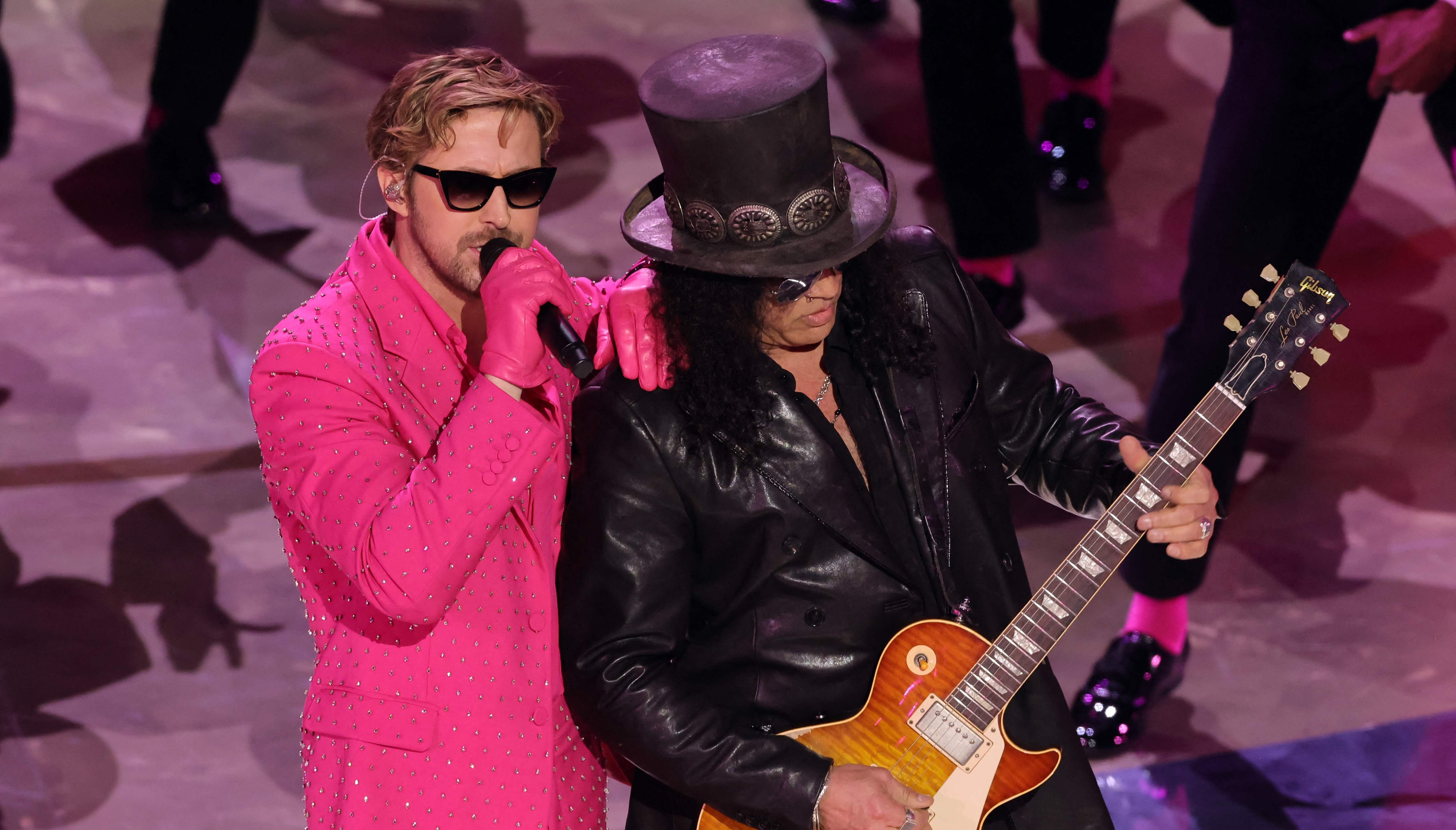 Ryan Gosling y Slash sorprendieron al público de los Premios Óscar