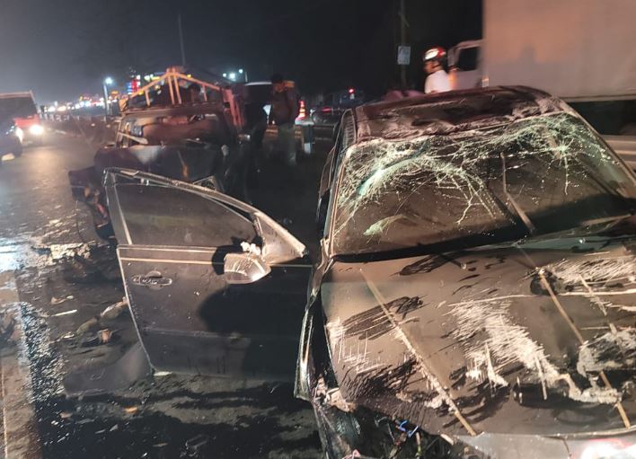 Accidente en la ruta Interamericana