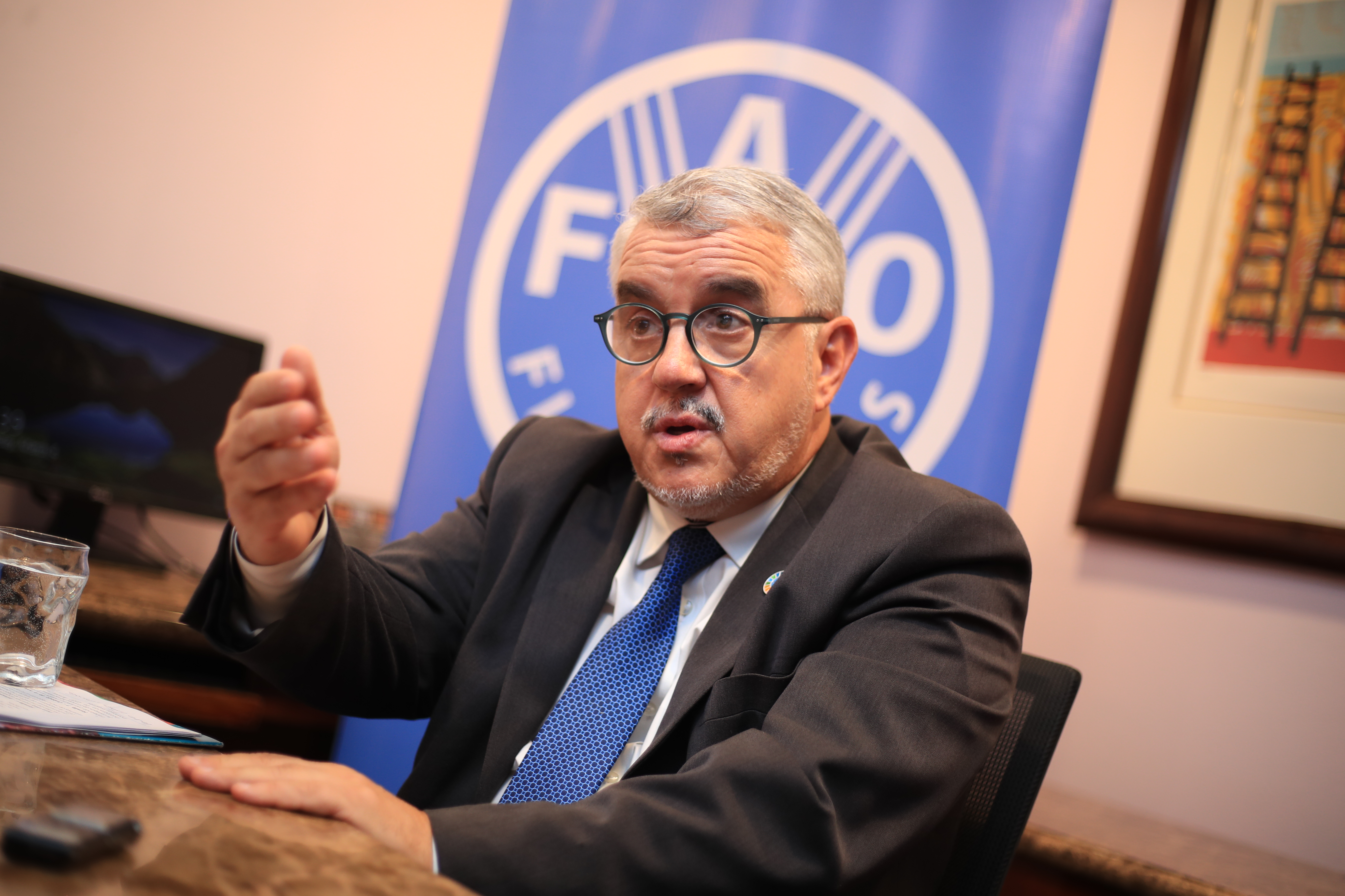 Entrevista con Adoniram Sanches Peraci, Coordinador Sub regional de la FAO para Mesoamricafoto Carlos Hernndez 04/03/2024