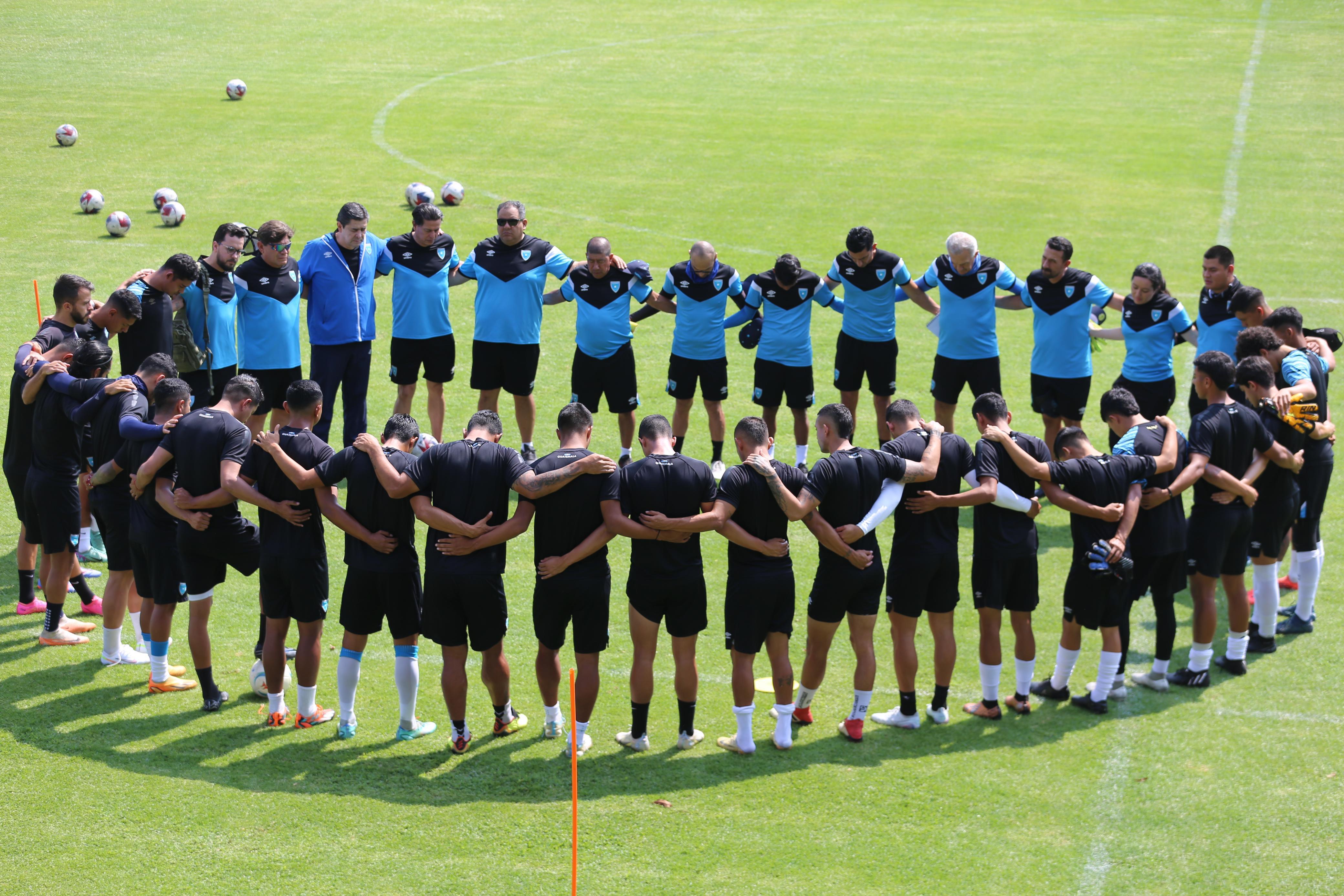 Selección de Guatemala que se entrena en el Centro de Alto Rendimiento en la zona 15.