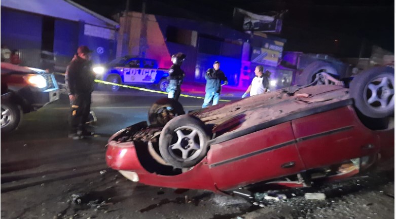 Una mujer murió en un accidente de tránsito en la ruta Interamericana. (Foto: Bomberos Voluntarios)