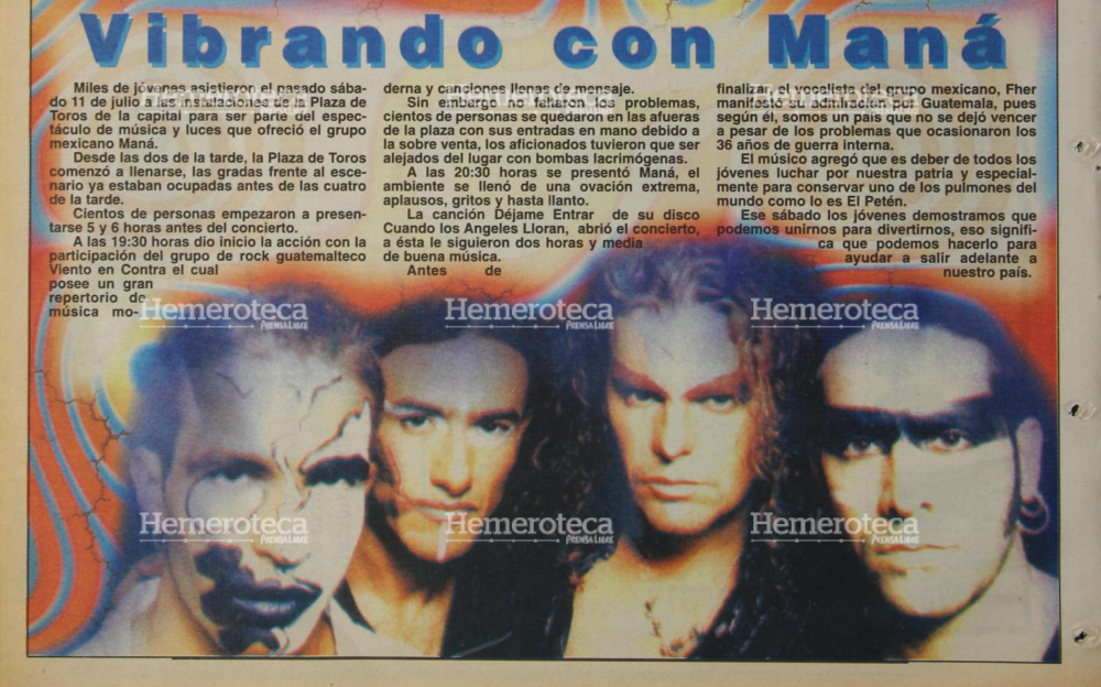 Maná en Guatemala