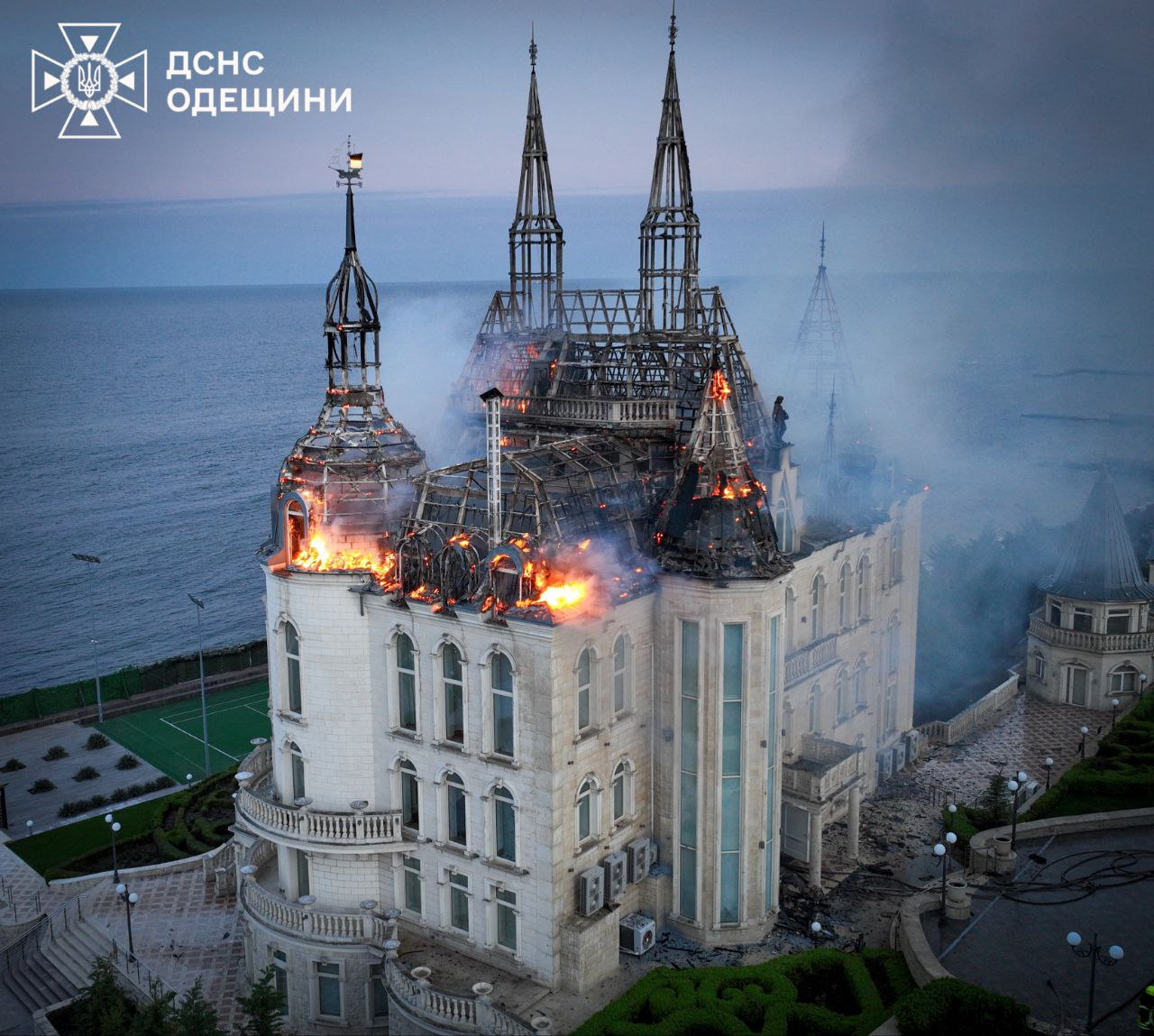 Rusia usó munición de racimo en su ataque cerca del castillo de Harry Potter de Odesa