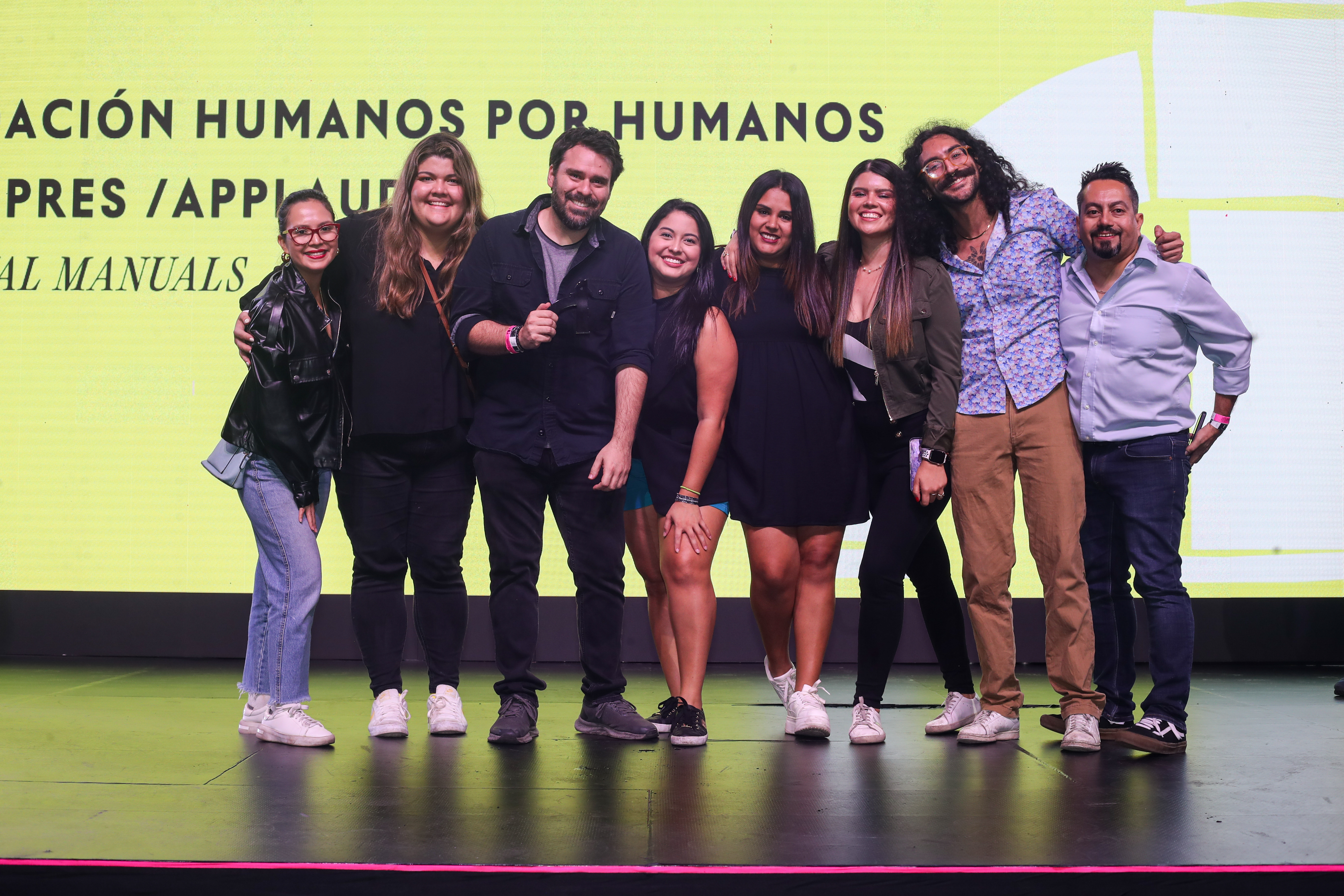 Premio Anunciante del año 2024, Fundación Humanos por Humanos/Funpres/Applaudo de la agencia Publicidad Comercial Mullenlowe El Salvador. (Fotografía Prensa Libre: Juan Diego González)
