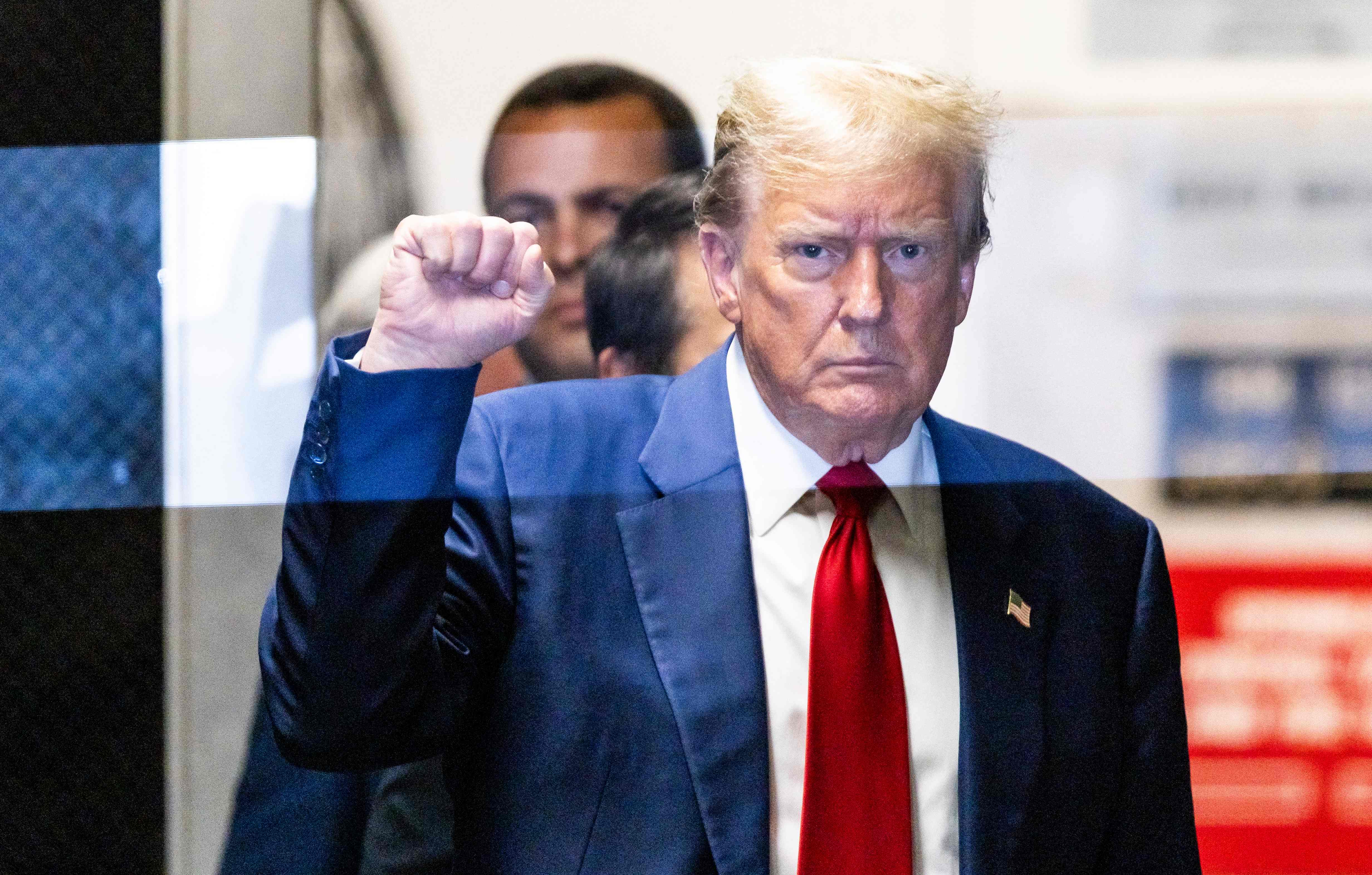 Se espera que Donald Trump arremeta contra el presidente Joe Biden por la inflación y que lo acuse de tener una política de fronteras abiertas. (Foto Prensa Libre: JUSTIN LANE/ AFP)