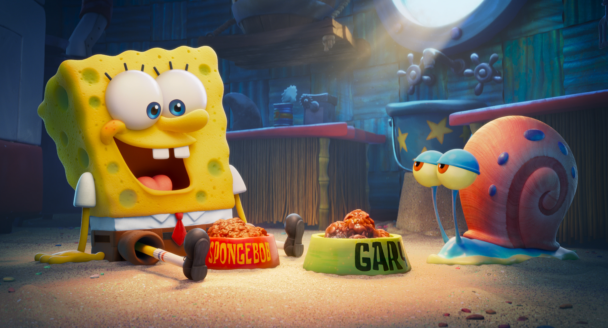 Imagen de una escena de la película "Bob Esponja: al rescate". Foto Paramount Animation cedida por Netflix.