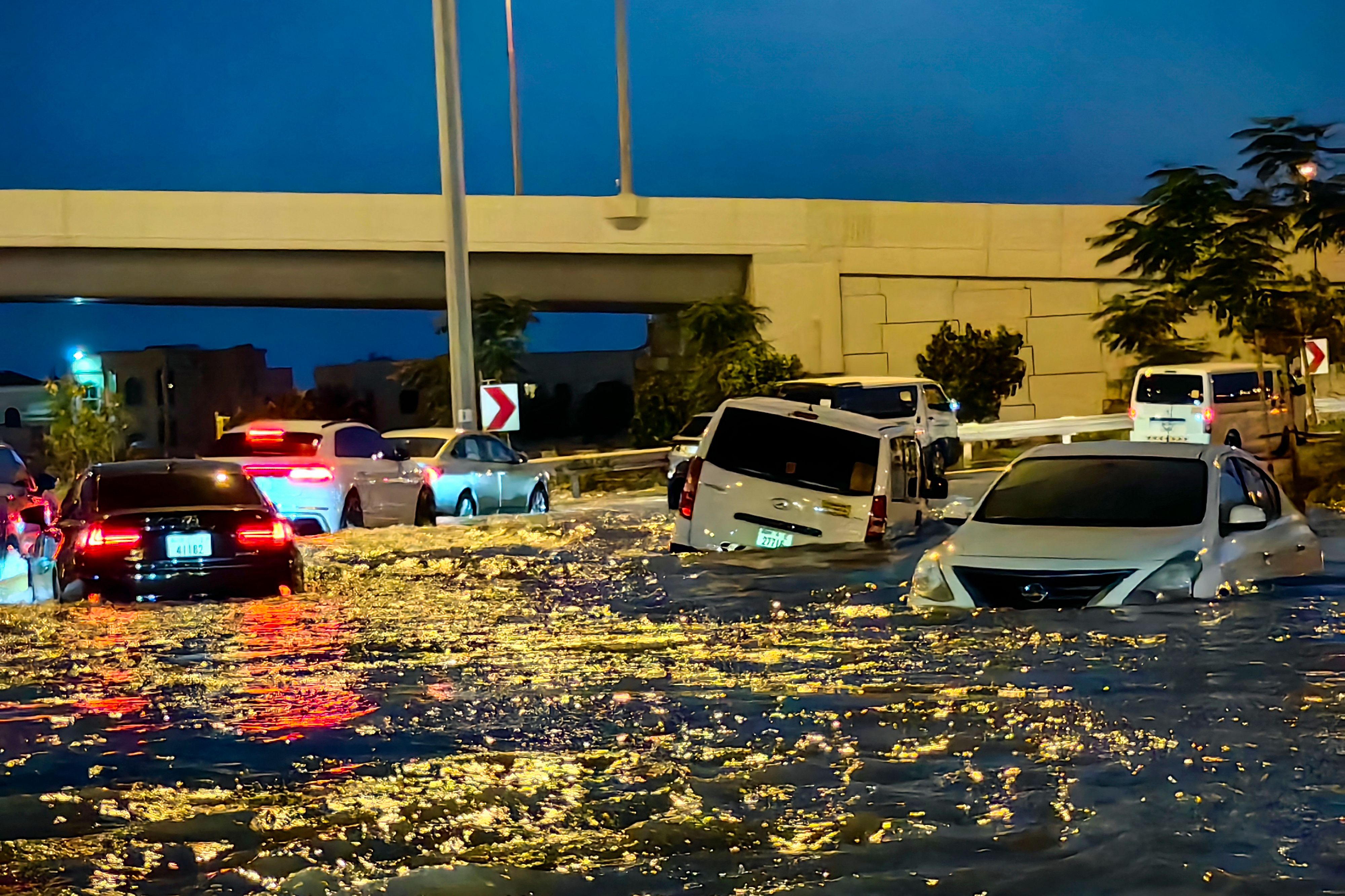 Inundaciones en Dubái