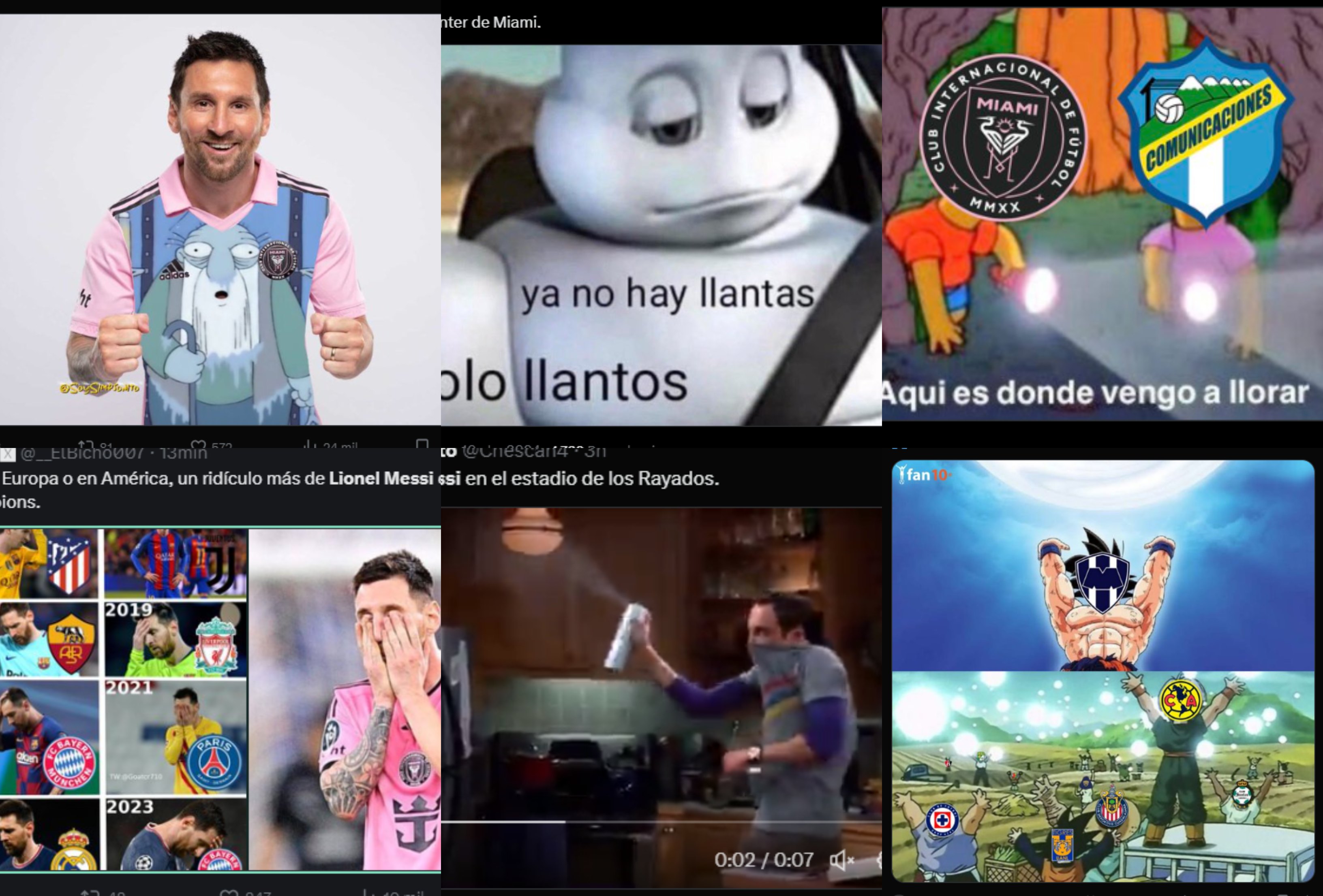 Los memes no perdonaron la eliminación de Lionel Messi y del Inter Miami.