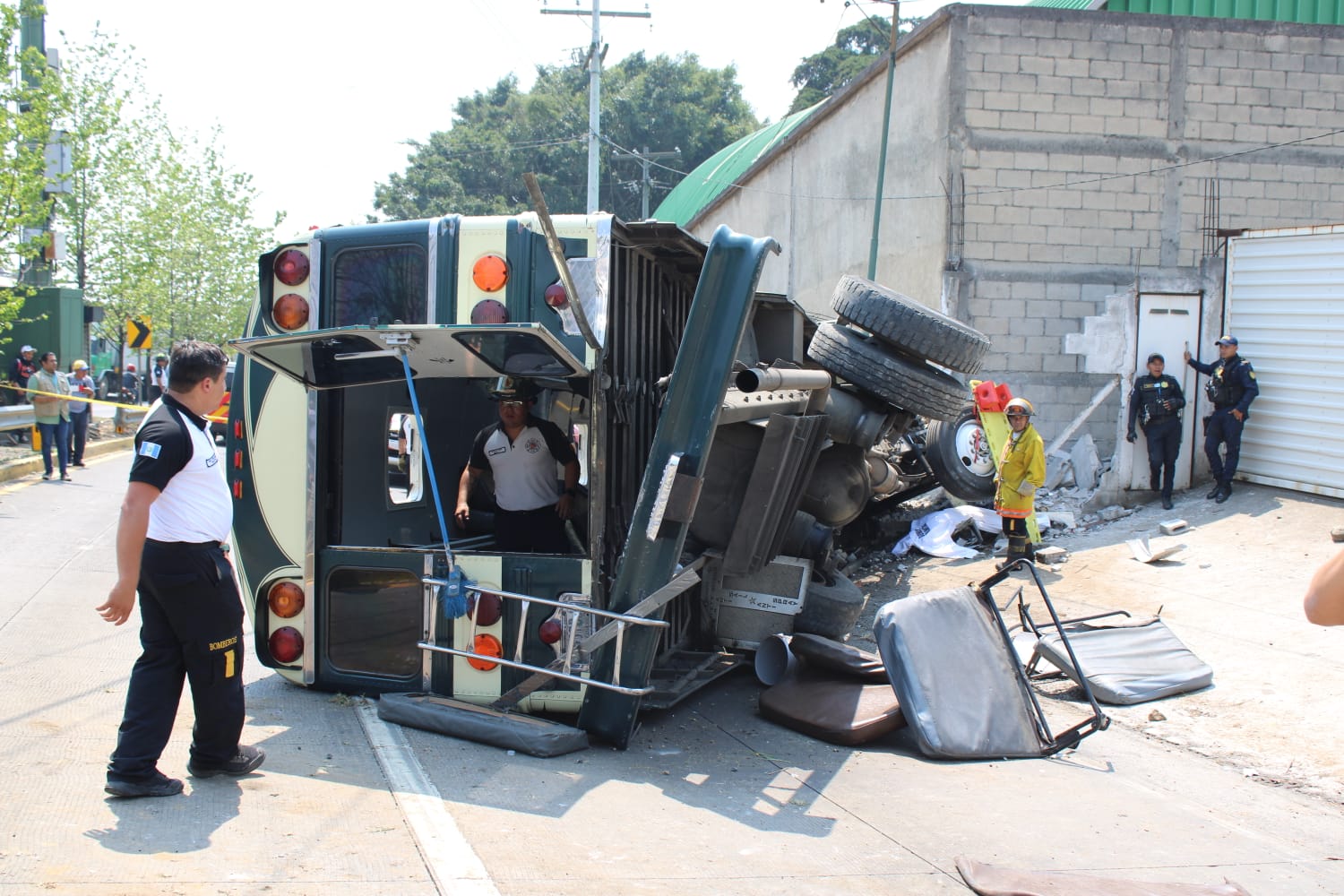 Accidente en km 19.5 de la ruta Interamericana este 26 de abril 2024.'