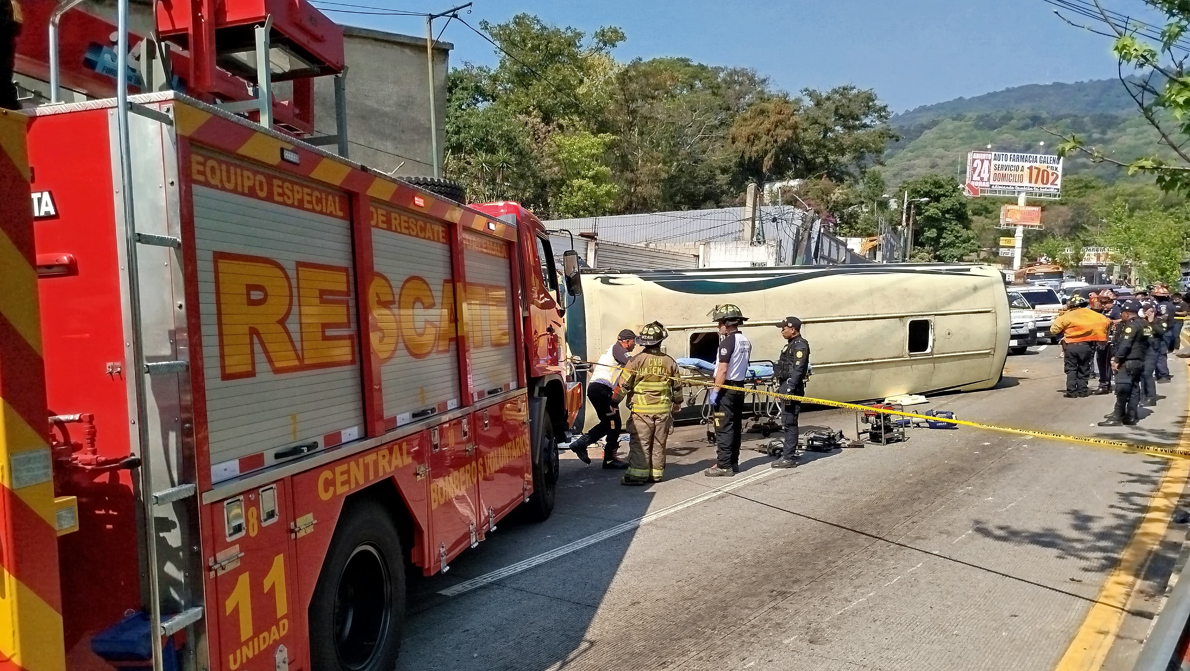 Accidente en km 19.5 de la ruta Interamericana este 26 de abril 2024.'