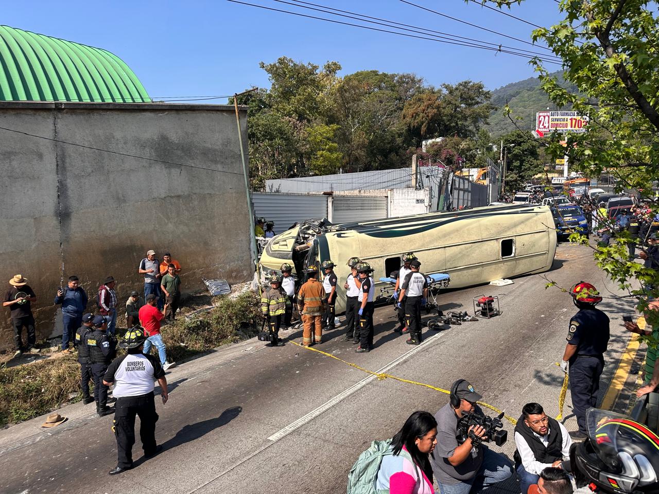 Accidente en km 19.5 de la ruta Interamericana este 26 de abril 2024.'