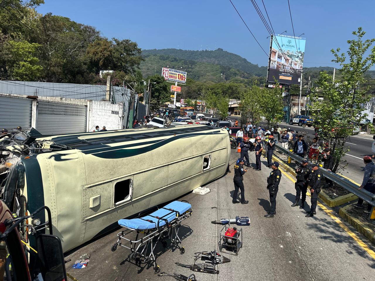 Accidente en km 19.5 de la ruta Interamericana este 26 de abril 2024.'