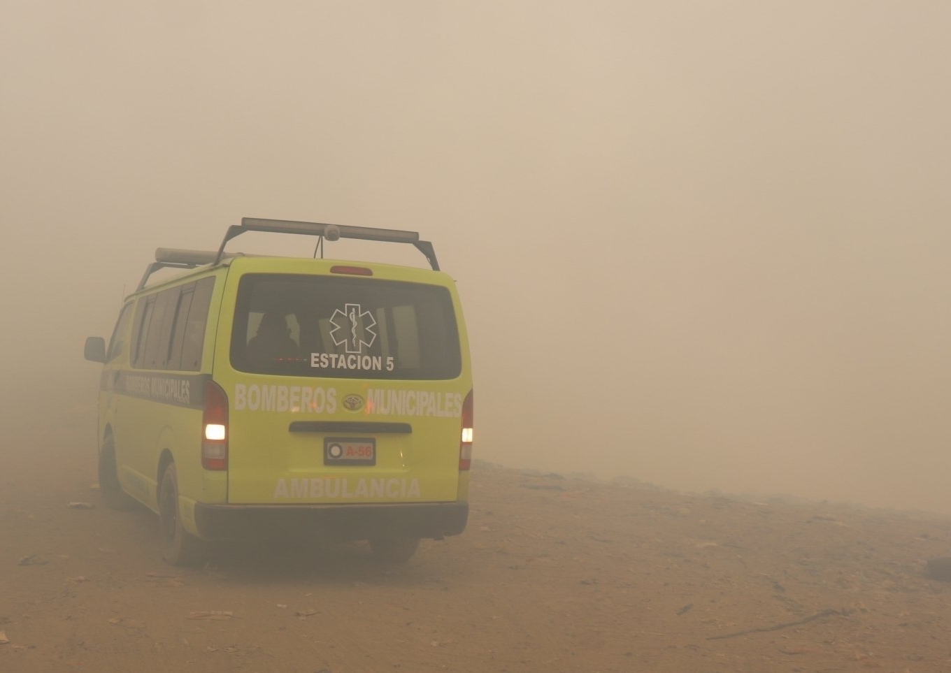 Incendio en vertedero AMSA