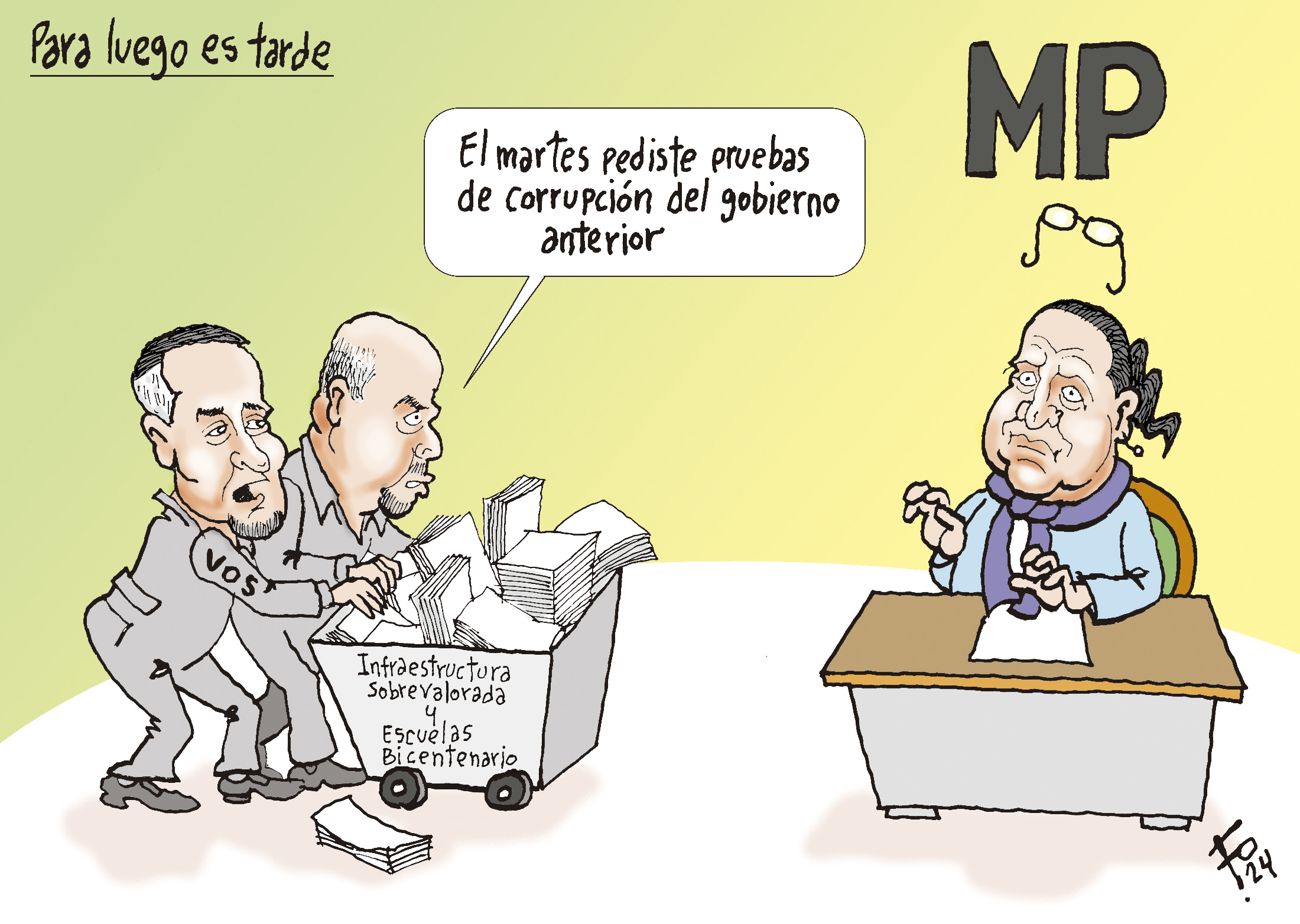 Personajes: Jairo Flores, Orlando Blanco y Consuelo Porras.