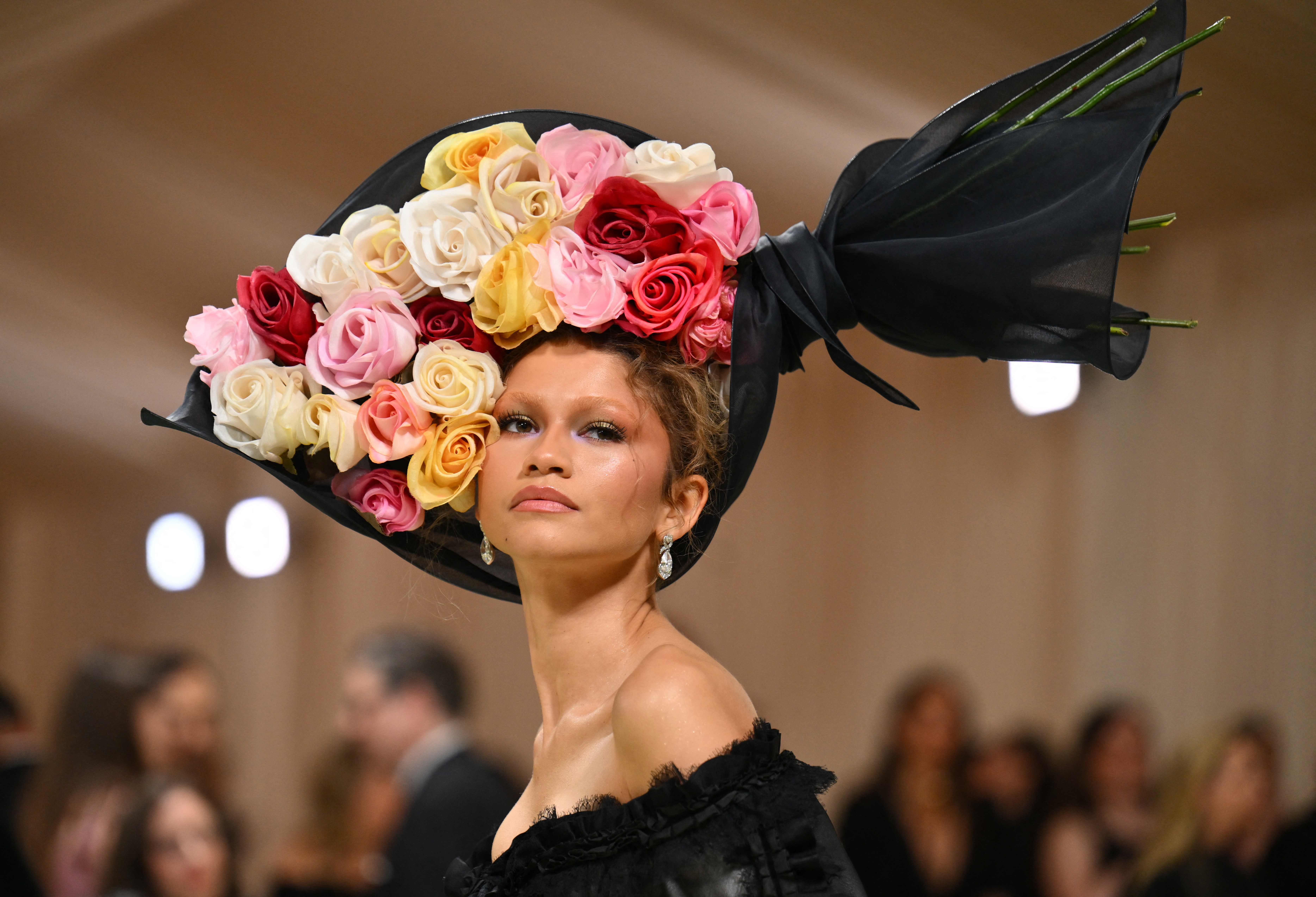 La actriz Zendaya en su participación en el Met Gala 2024. (Foto Prensa Libre: AFP)