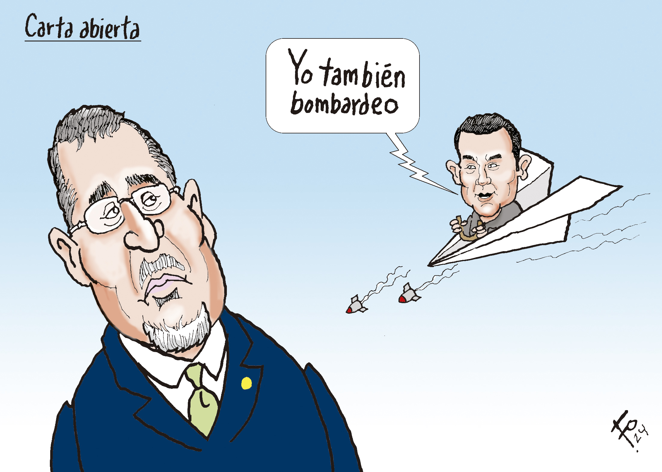 Personajes: Bernardo Arévalo y Jimmy Morales.