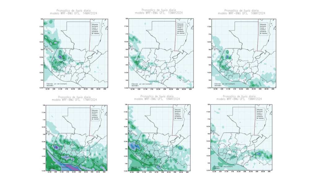 Clima en Guatemala pronostico de lluvias