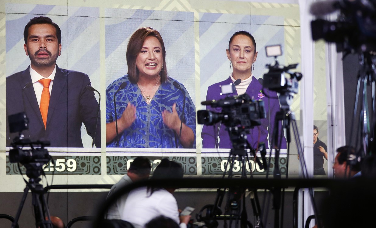 Los principales candidatos de México han expresado sus posturas en sendos debates. (Foto Prensa Libre: EFE)