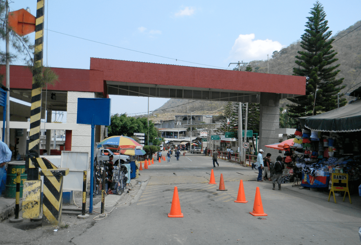 Aduana de La Mesilla, Huehuetenango. Frontera con Ciudad Hidalgo, Mexico. (Foto Prensa Libre: Hemeroteca PL)