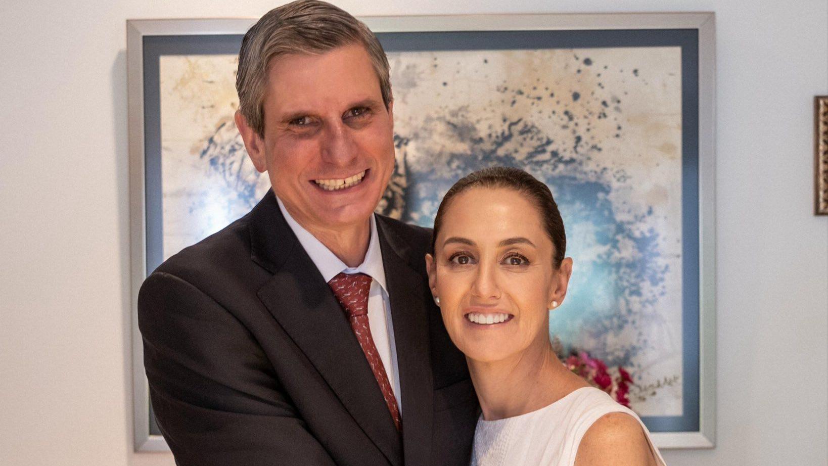 Jesús María Tarriba y Claudia Sheinbaum contrajeron matrimonio en 2023. (Foto: Claudia Sheinbaum).