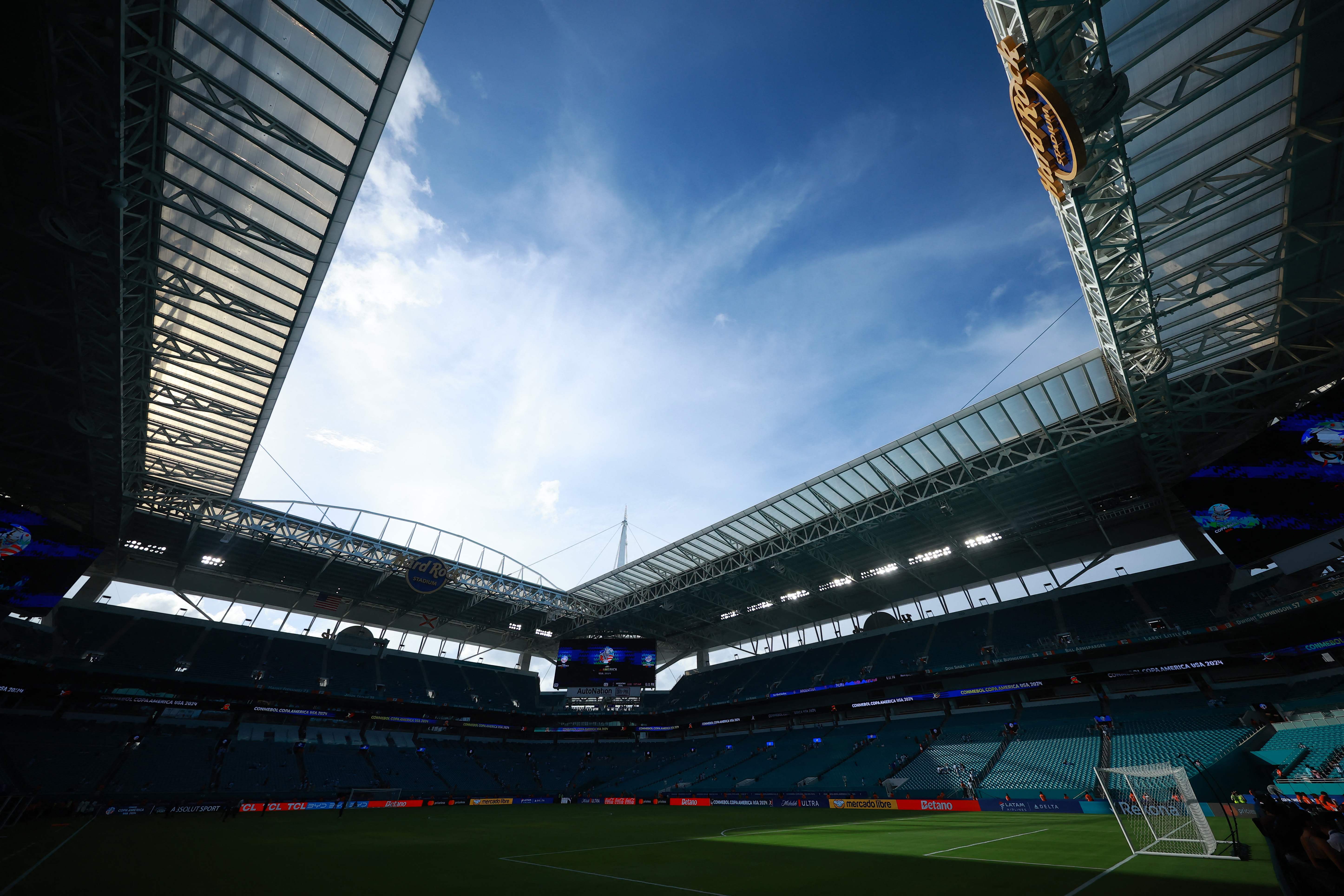 Vista general del Hard Rock Stadium de Miami, mismo que albergará la final de la Copa América 2024.