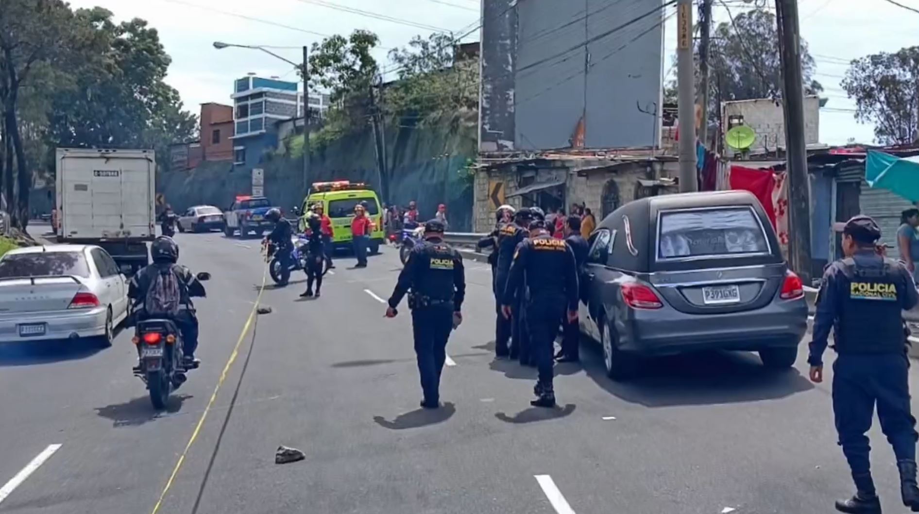 Ataque armado contra cortejo fúnebre en puente Incienso