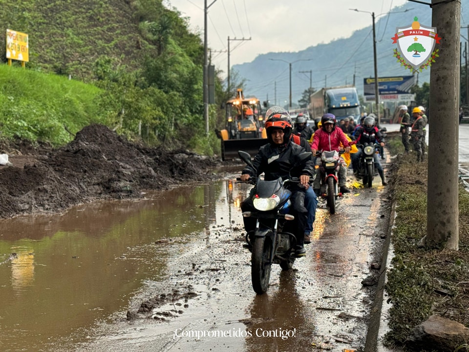 Deslizamiento ruta antigua Palín-Escuintla junio 20 2024