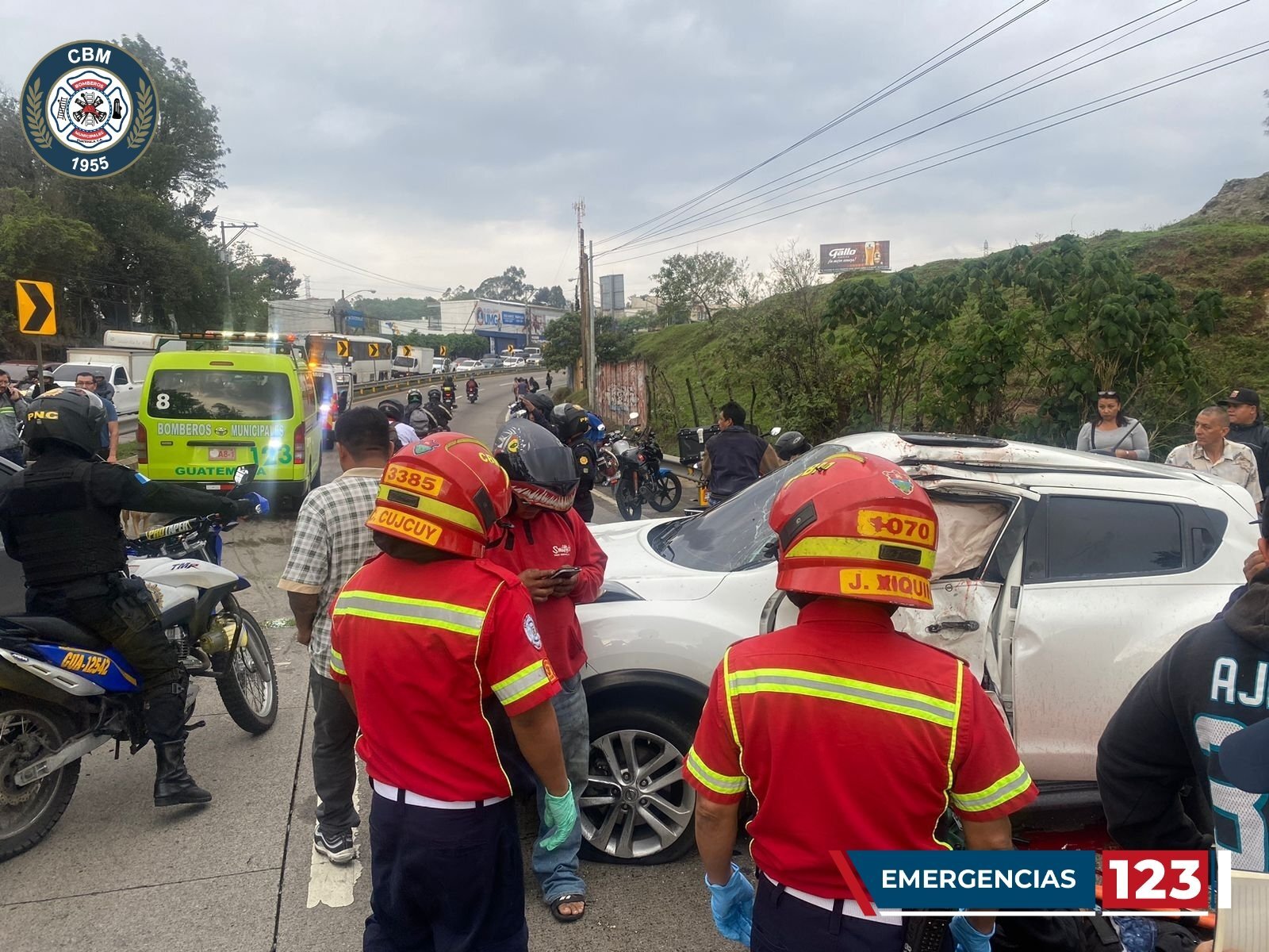 accidente km 9 ruta Atlantico