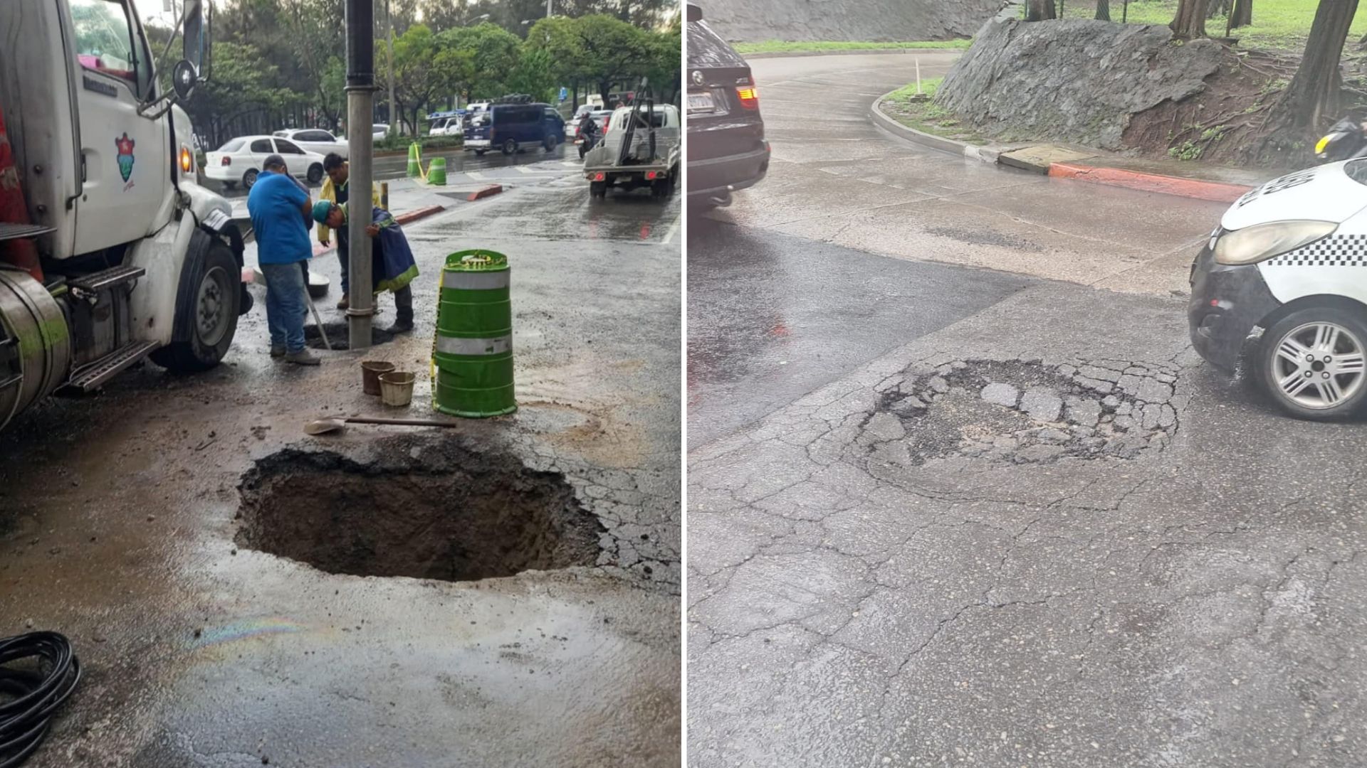 Hundimiento Anillo Periférico y Calzada Roosevelt 25 de junio 2024