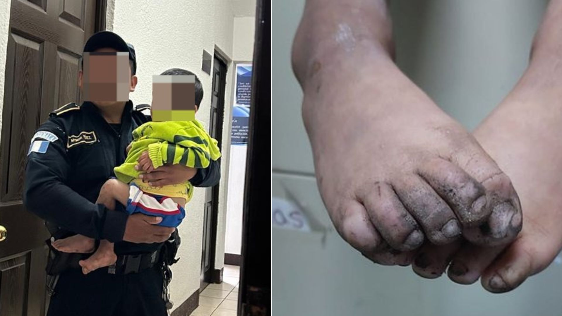 Menor rescatado en Chimaltenango