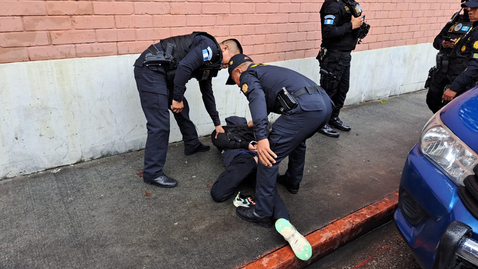 Pandilleros detenidos en zona 1